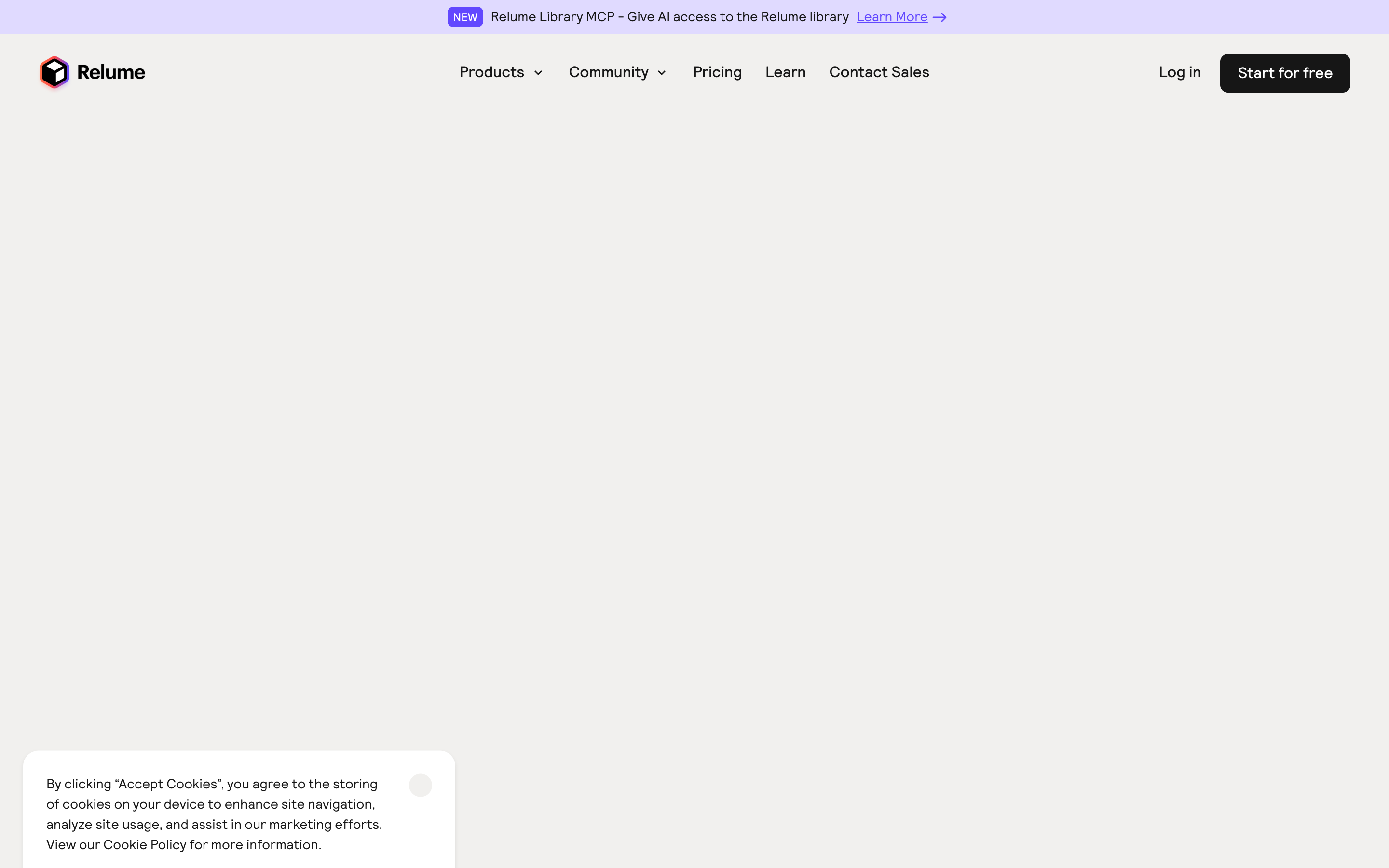 Relume website screenshot