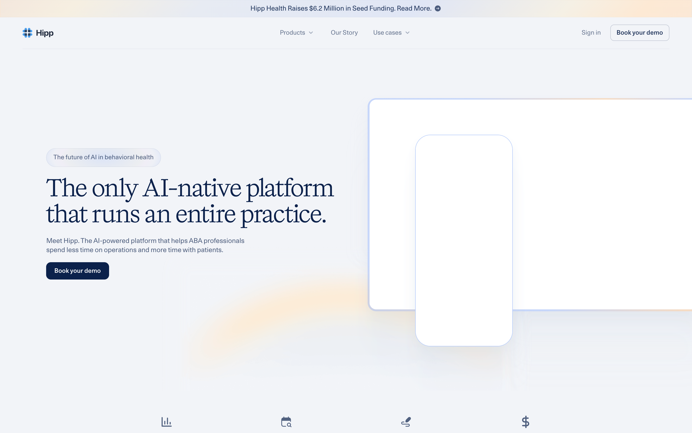 Hipp Health website screenshot
