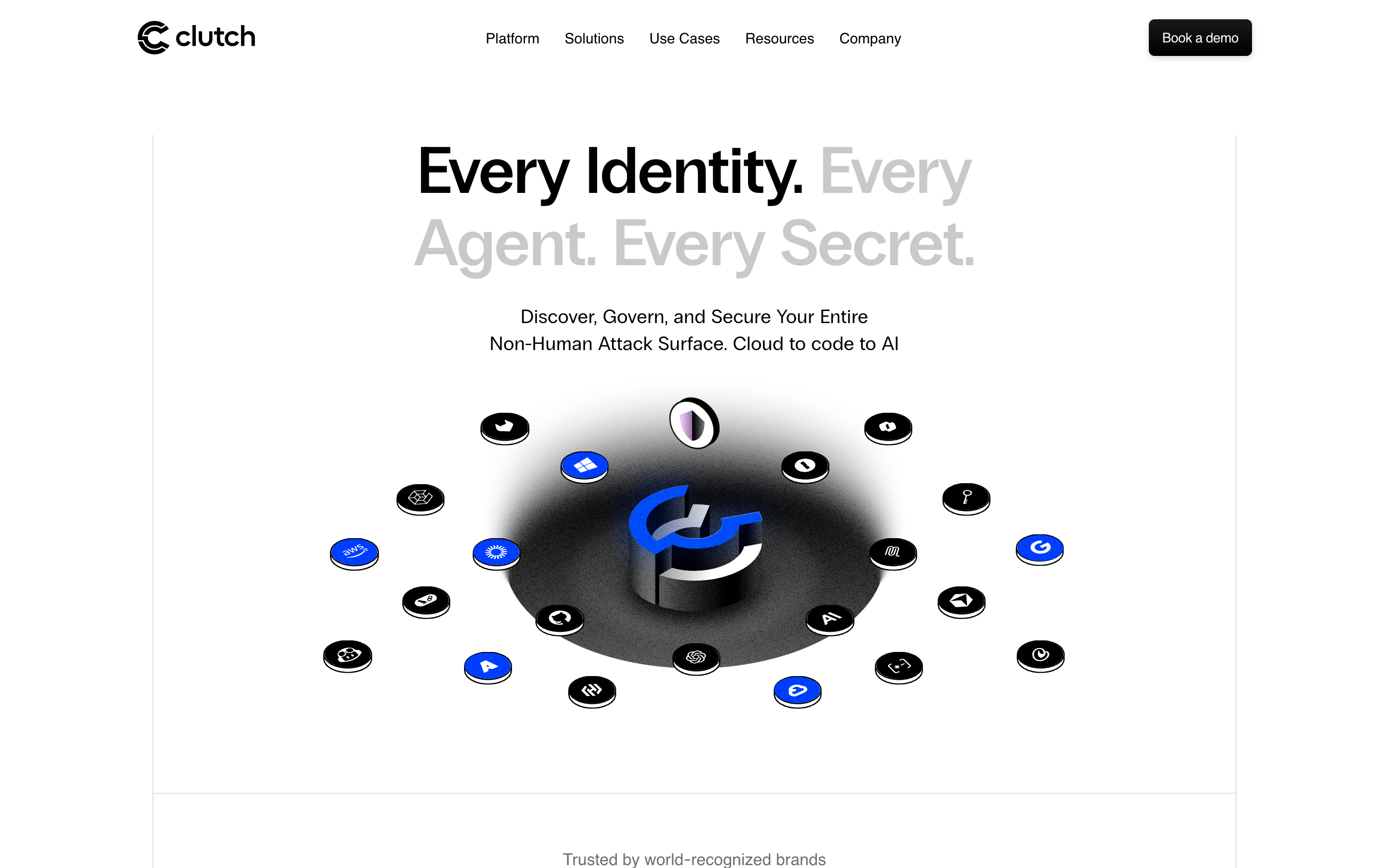 Clutch Security website screenshot