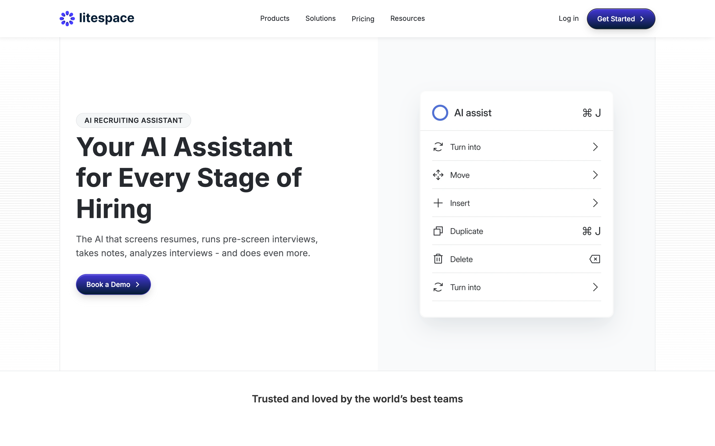 Litespace website screenshot