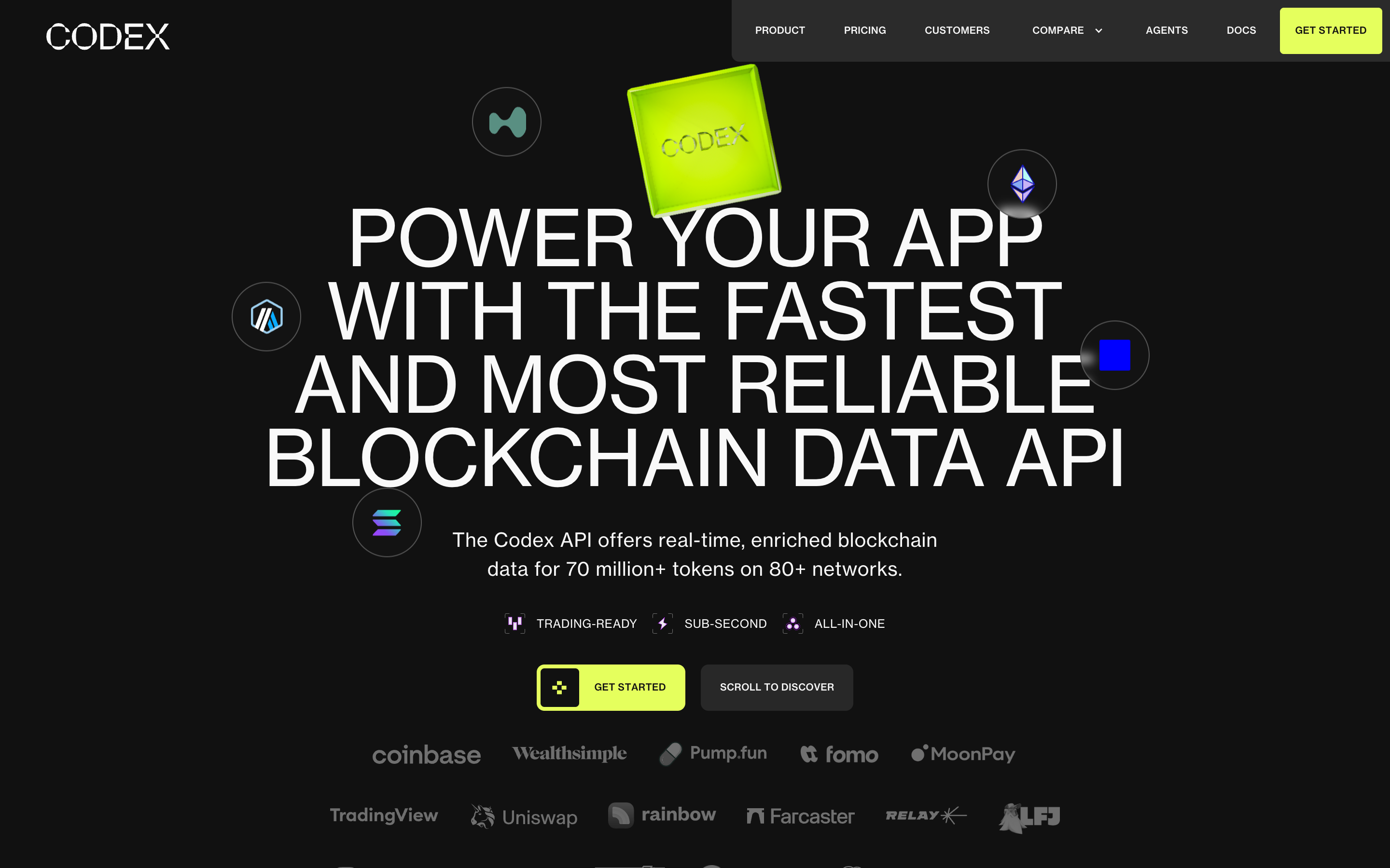 Codex website screenshot