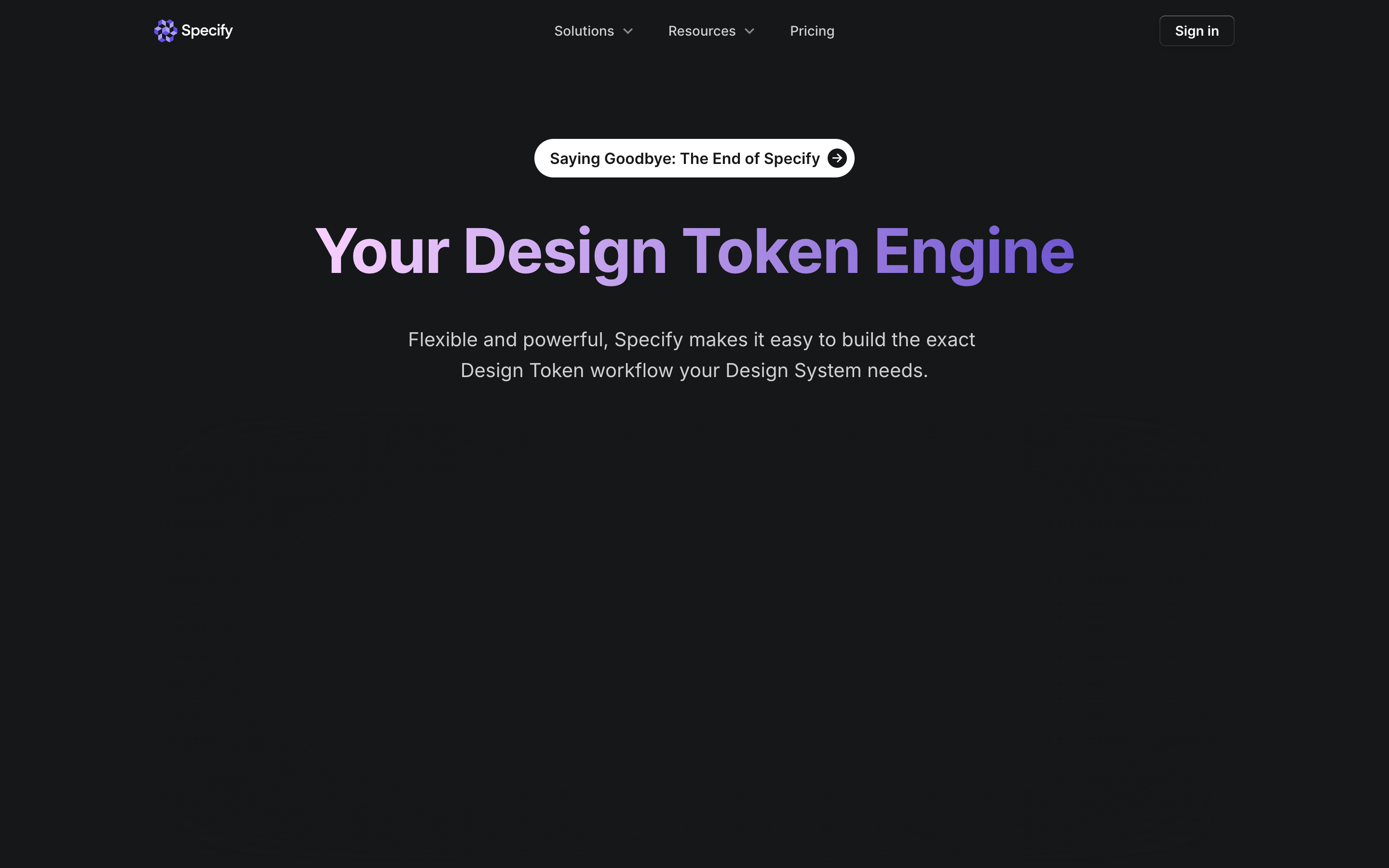 Specifyapp website screenshot