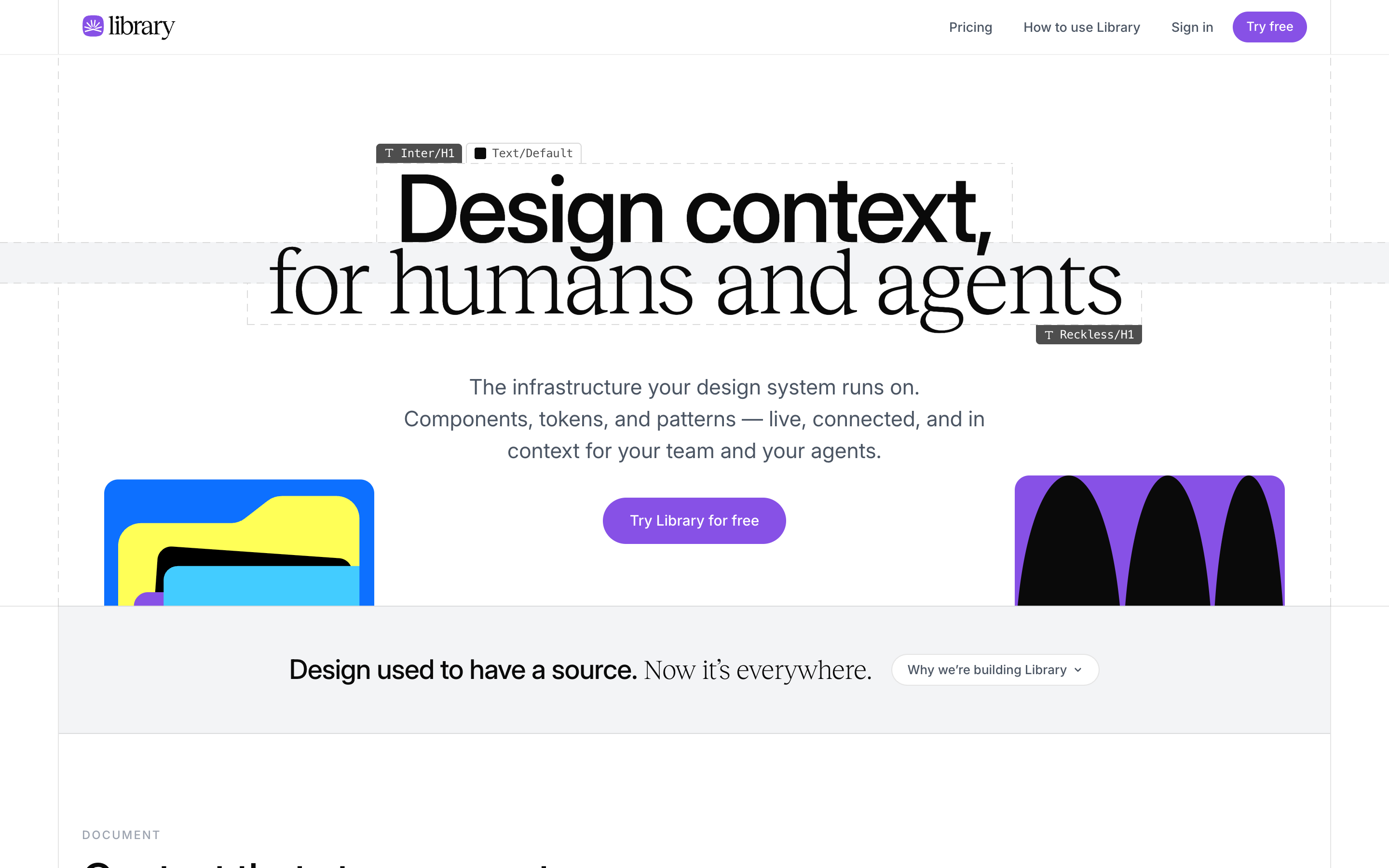 Library Guide website screenshot