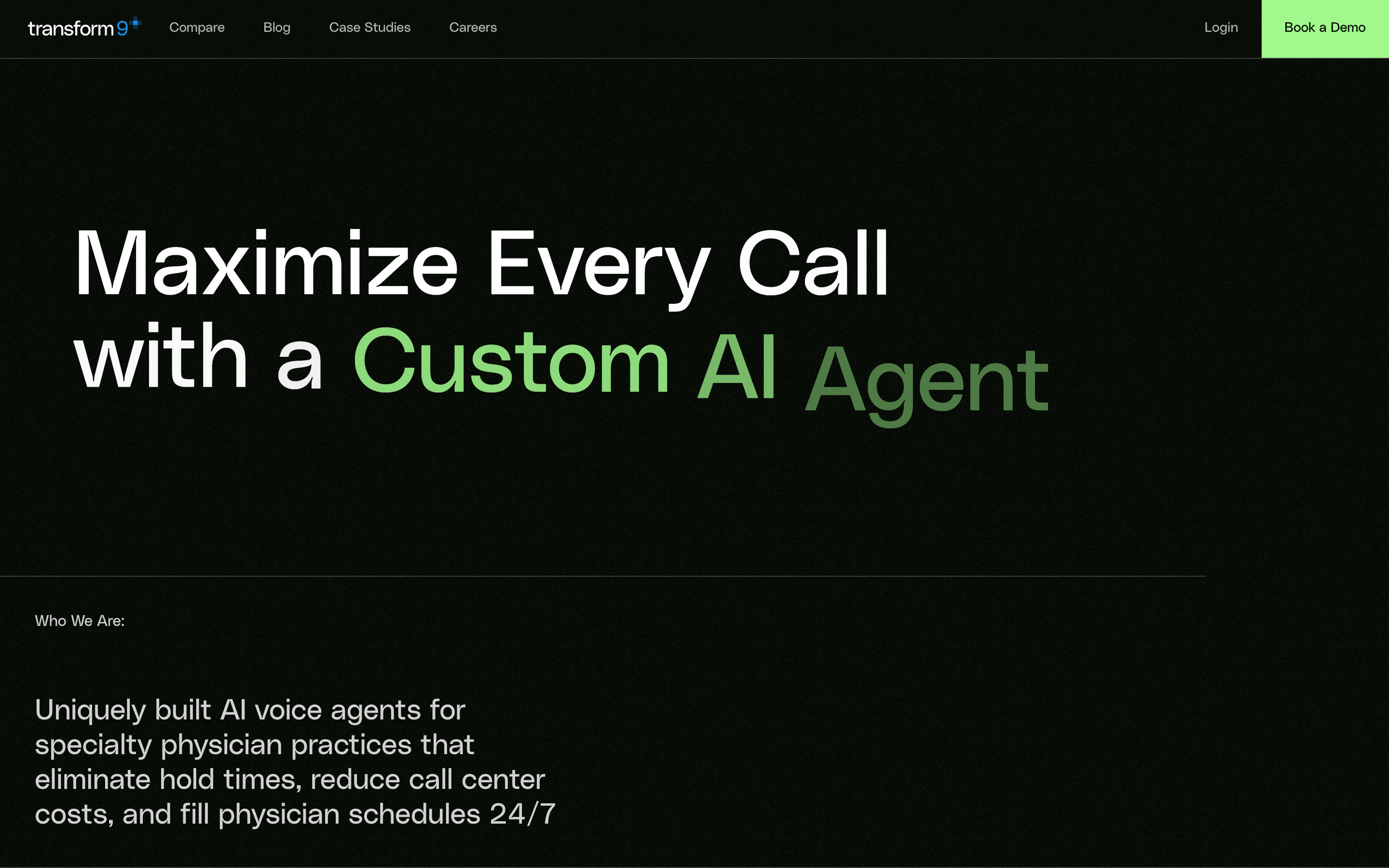 Transform9 website screenshot