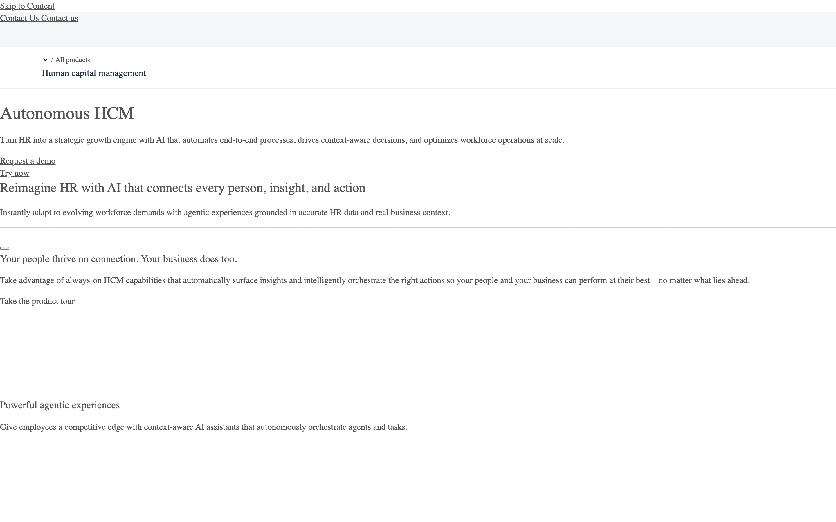 SAP SuccessFactors website screenshot