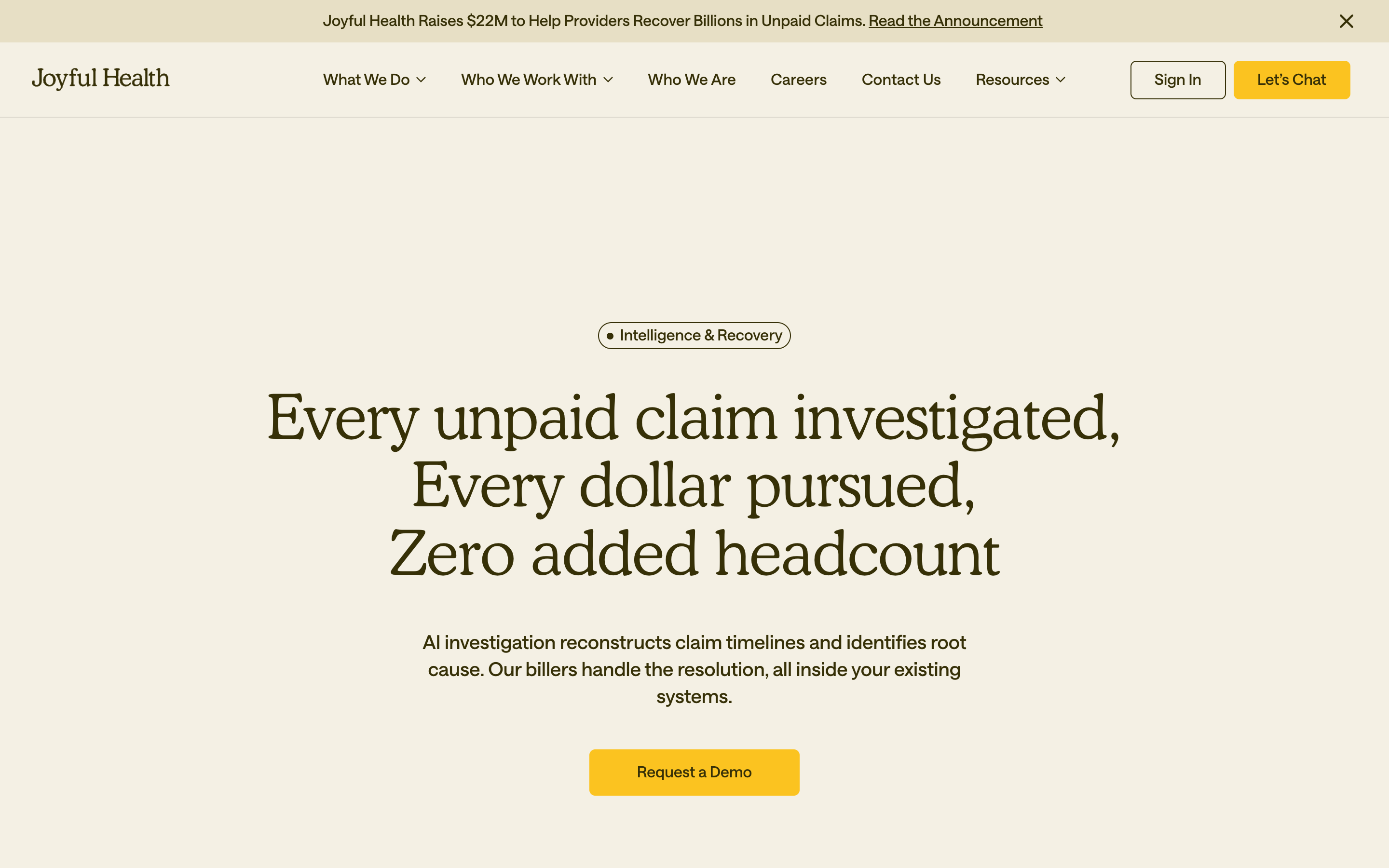 Joyful Health website screenshot