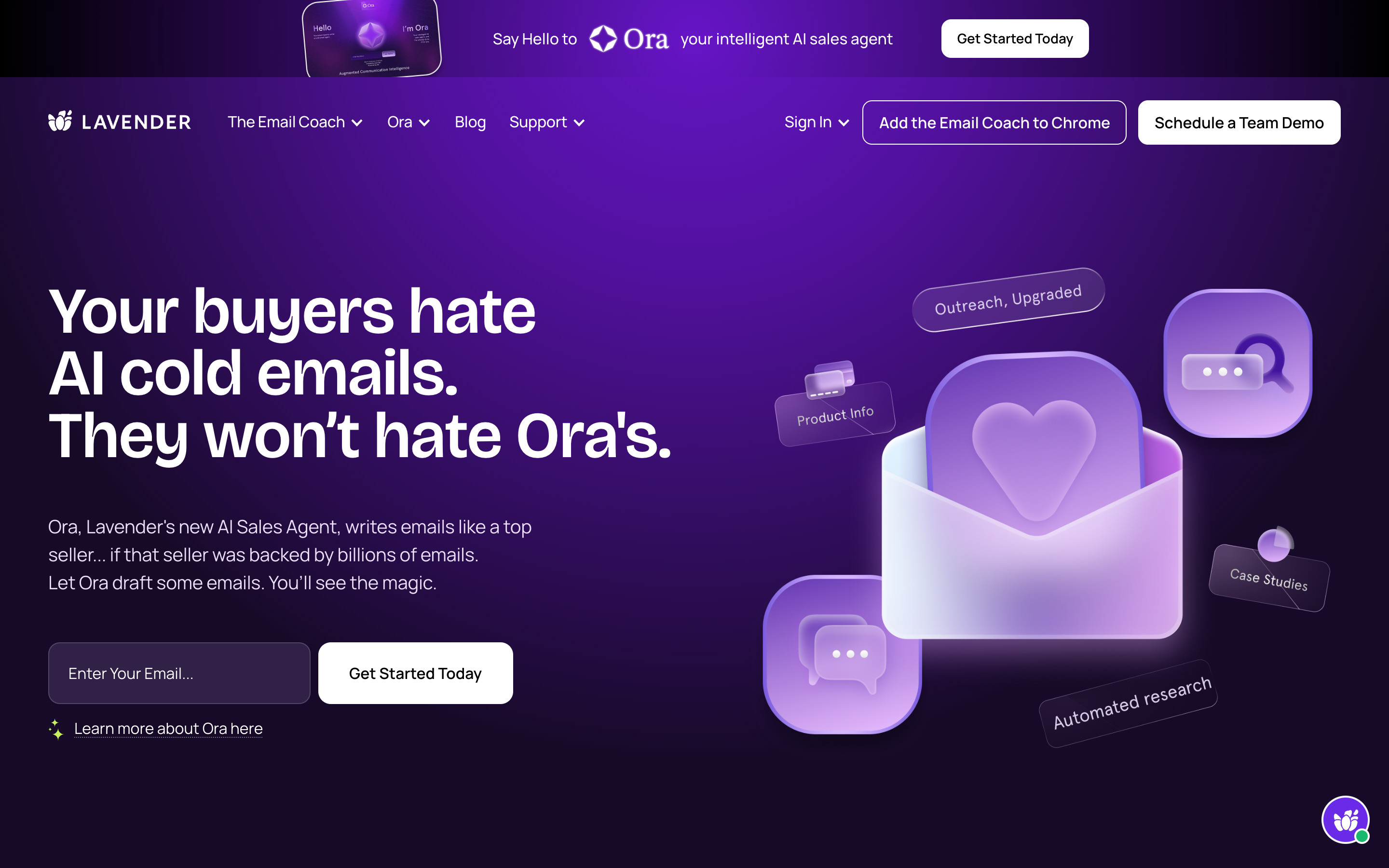 Lavender website screenshot