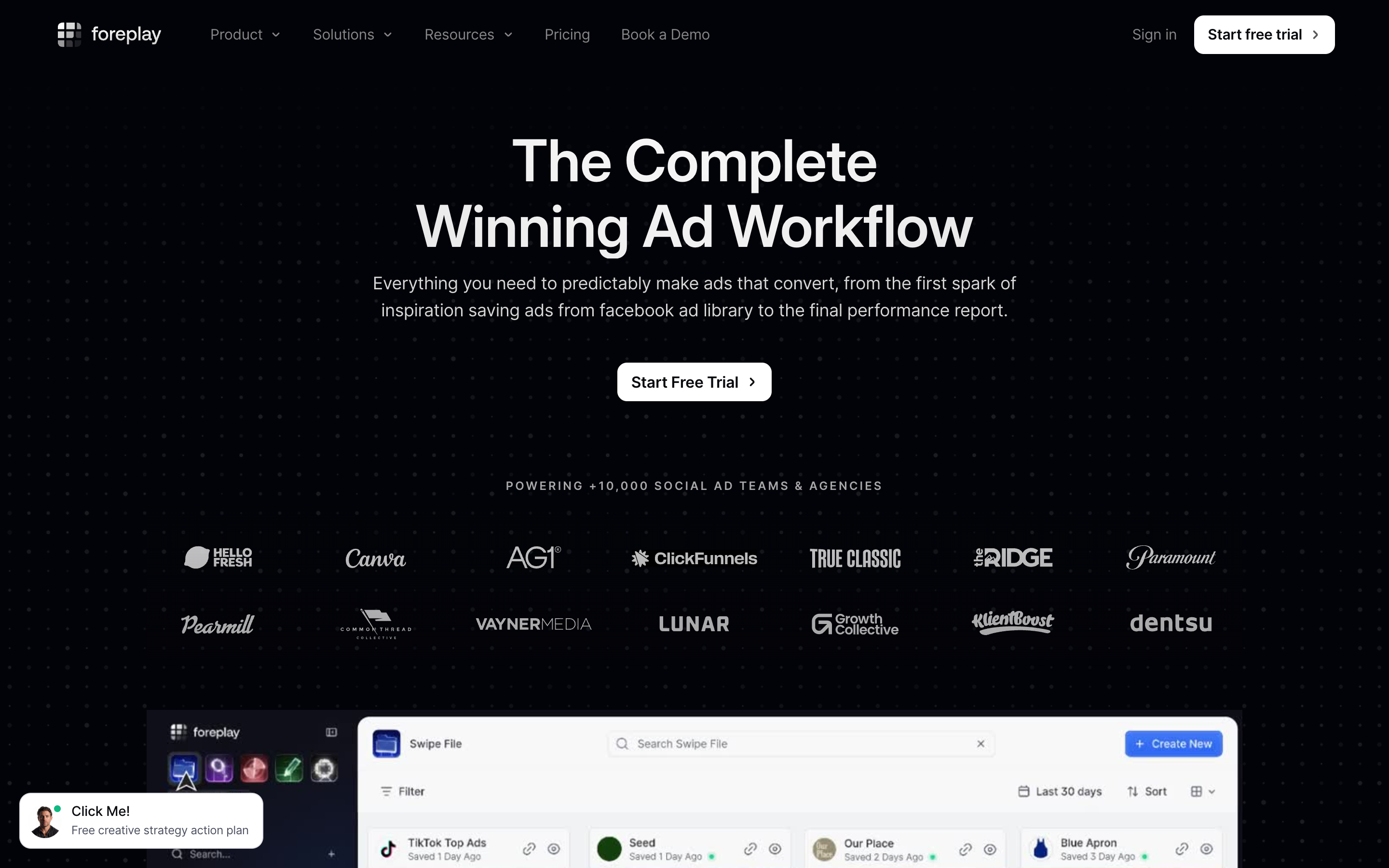 Foreplay website screenshot