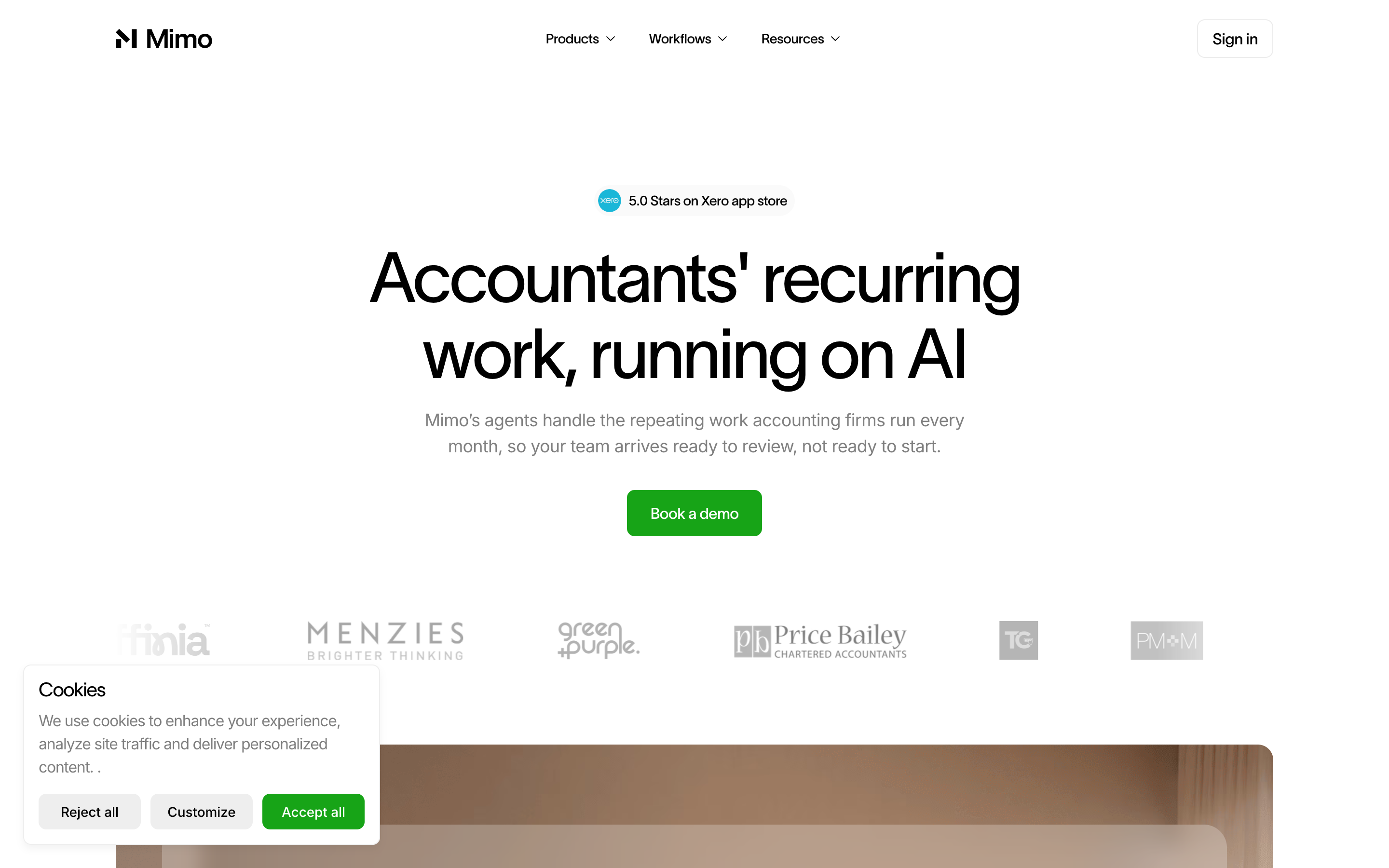 Mimohq website screenshot