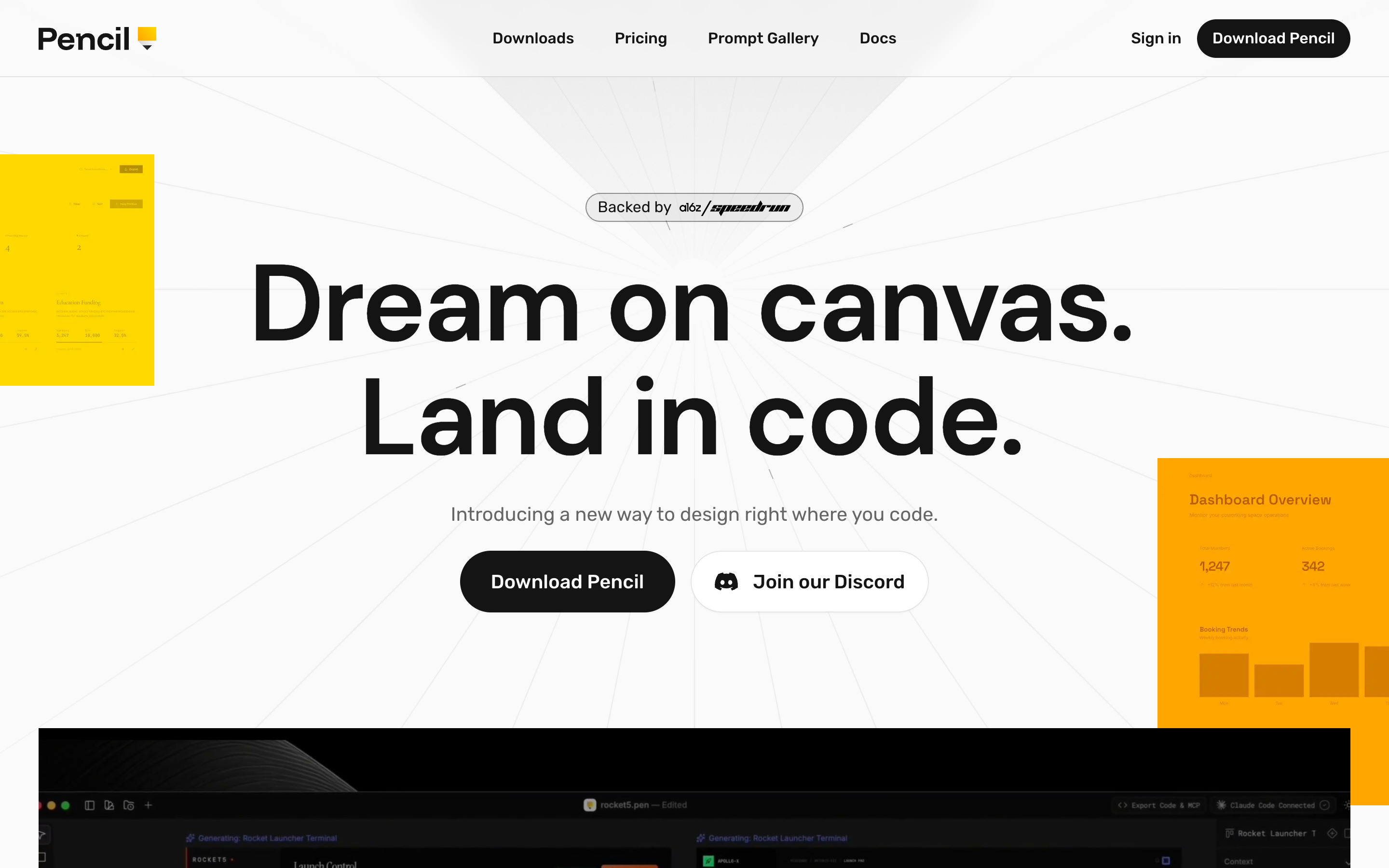 Pencil Dev website screenshot