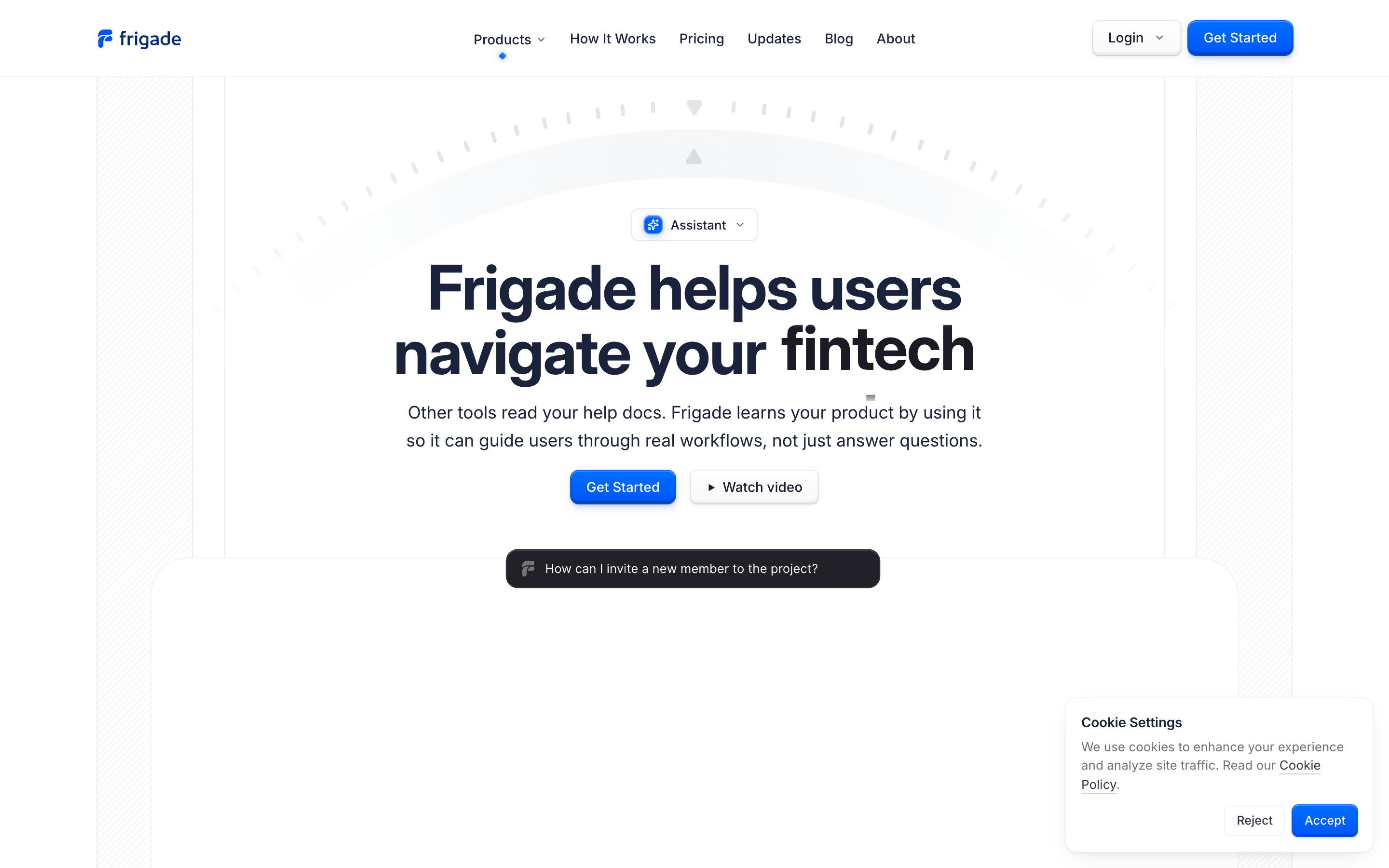 Frigade website screenshot