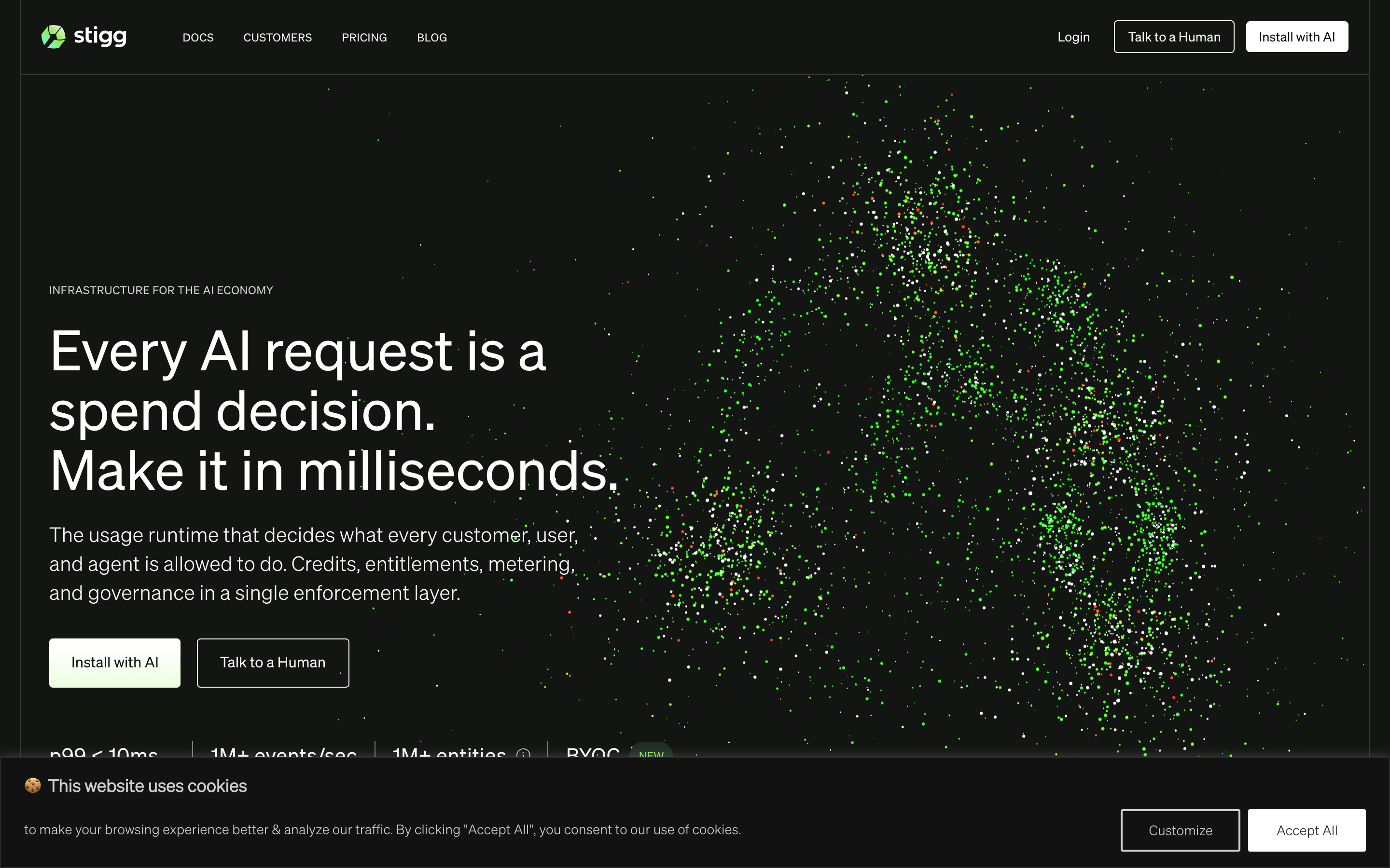Stigg website screenshot