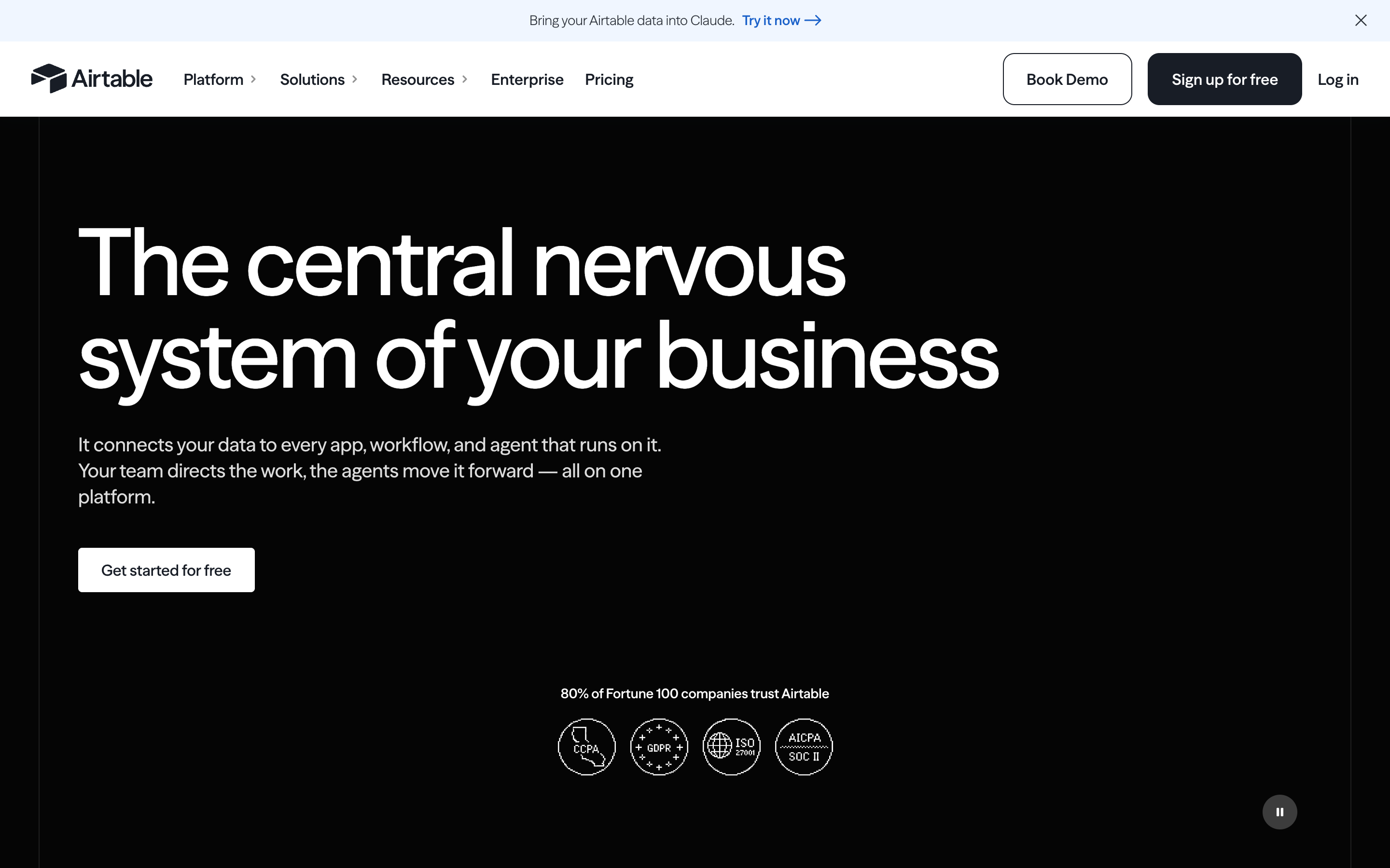 Airtable website screenshot