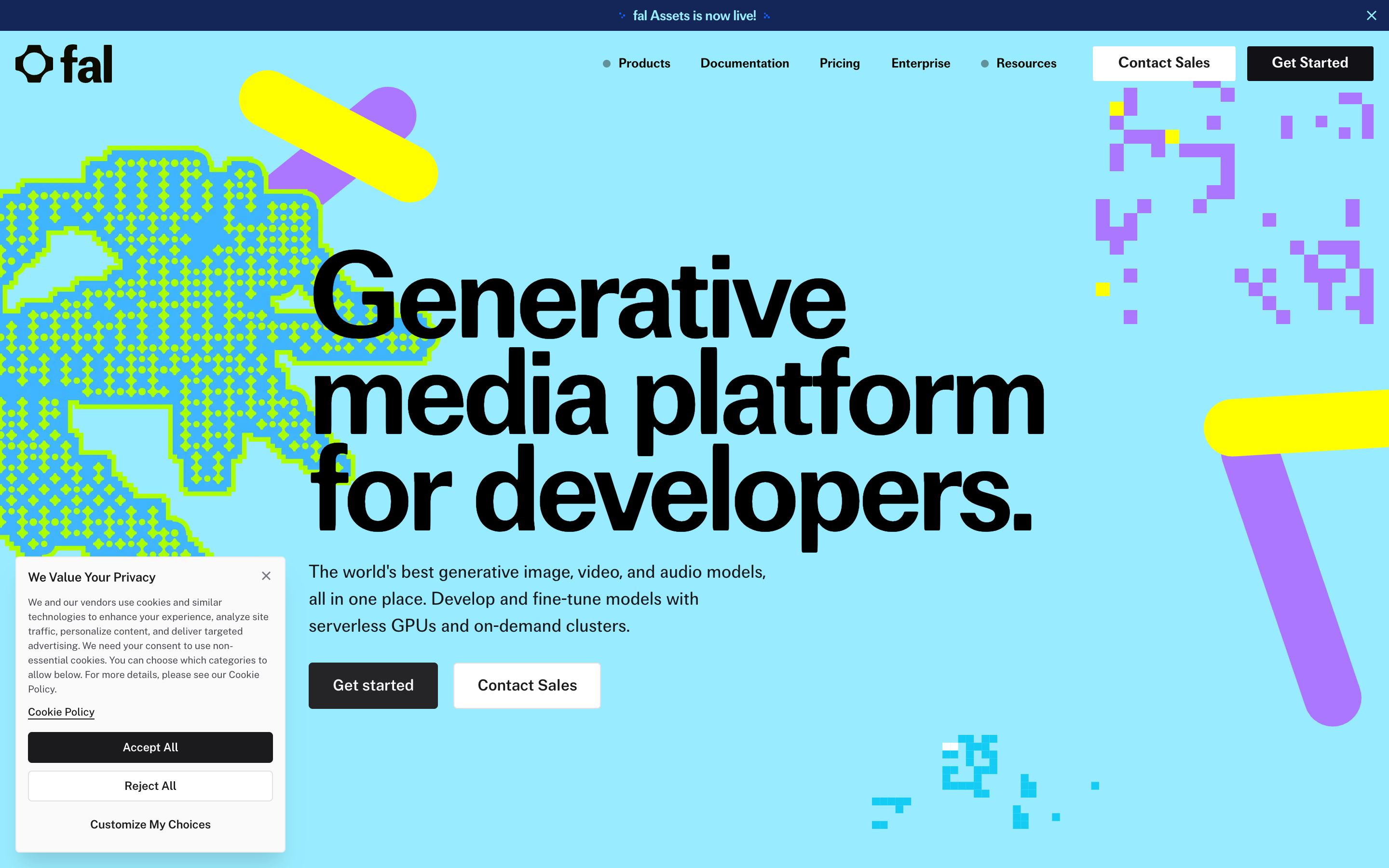 Fal website screenshot