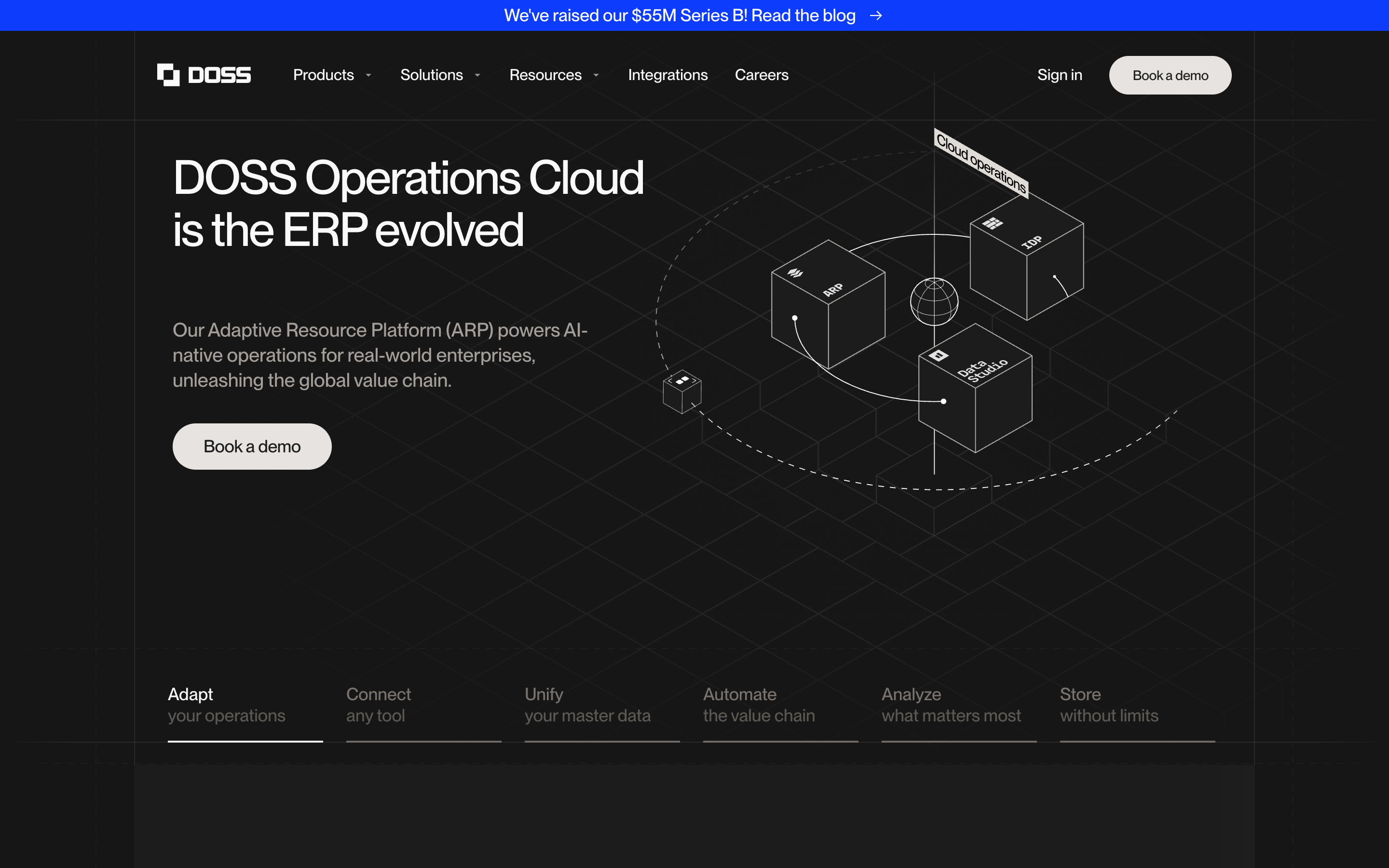 Doss website screenshot