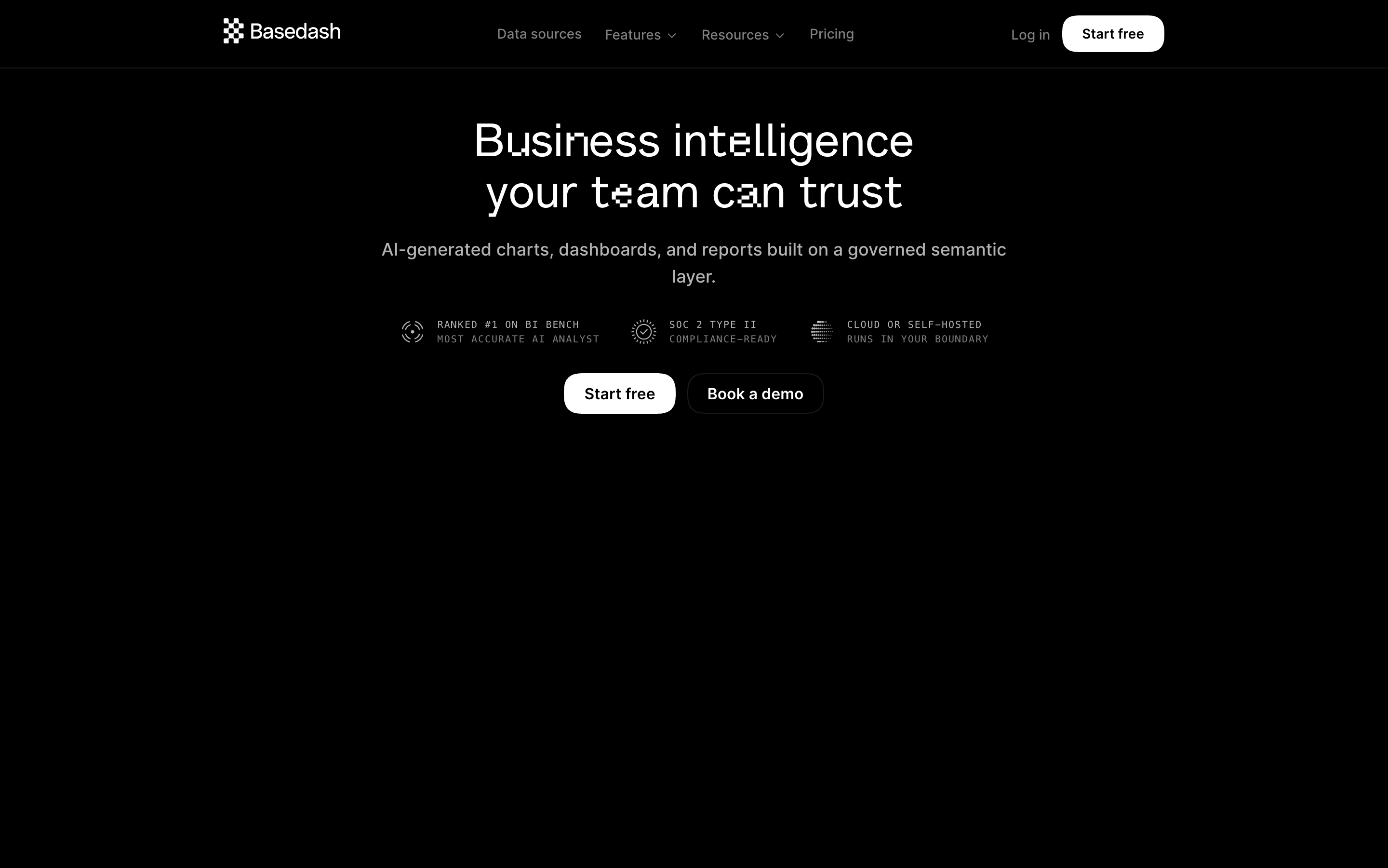 Basedash website screenshot