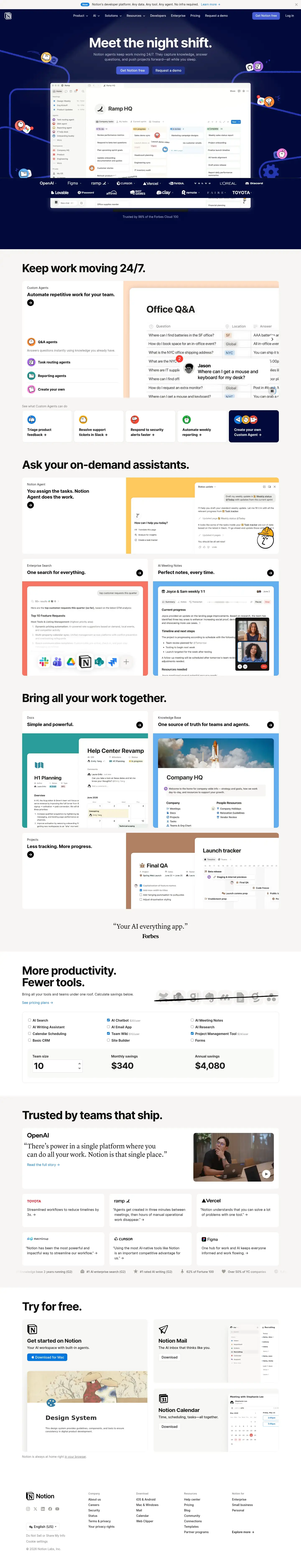 Notion desktop screenshot
