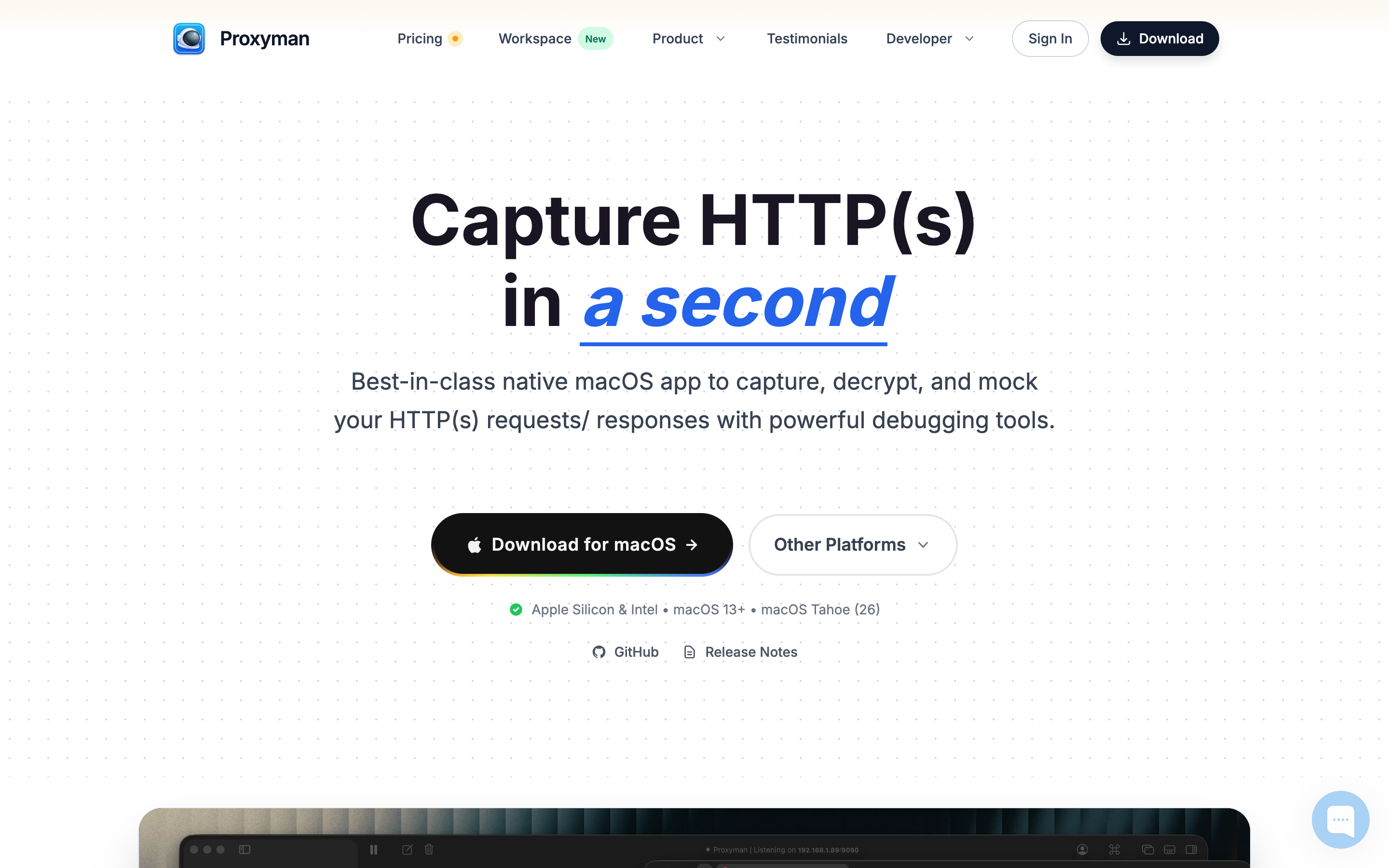 Proxyman website screenshot