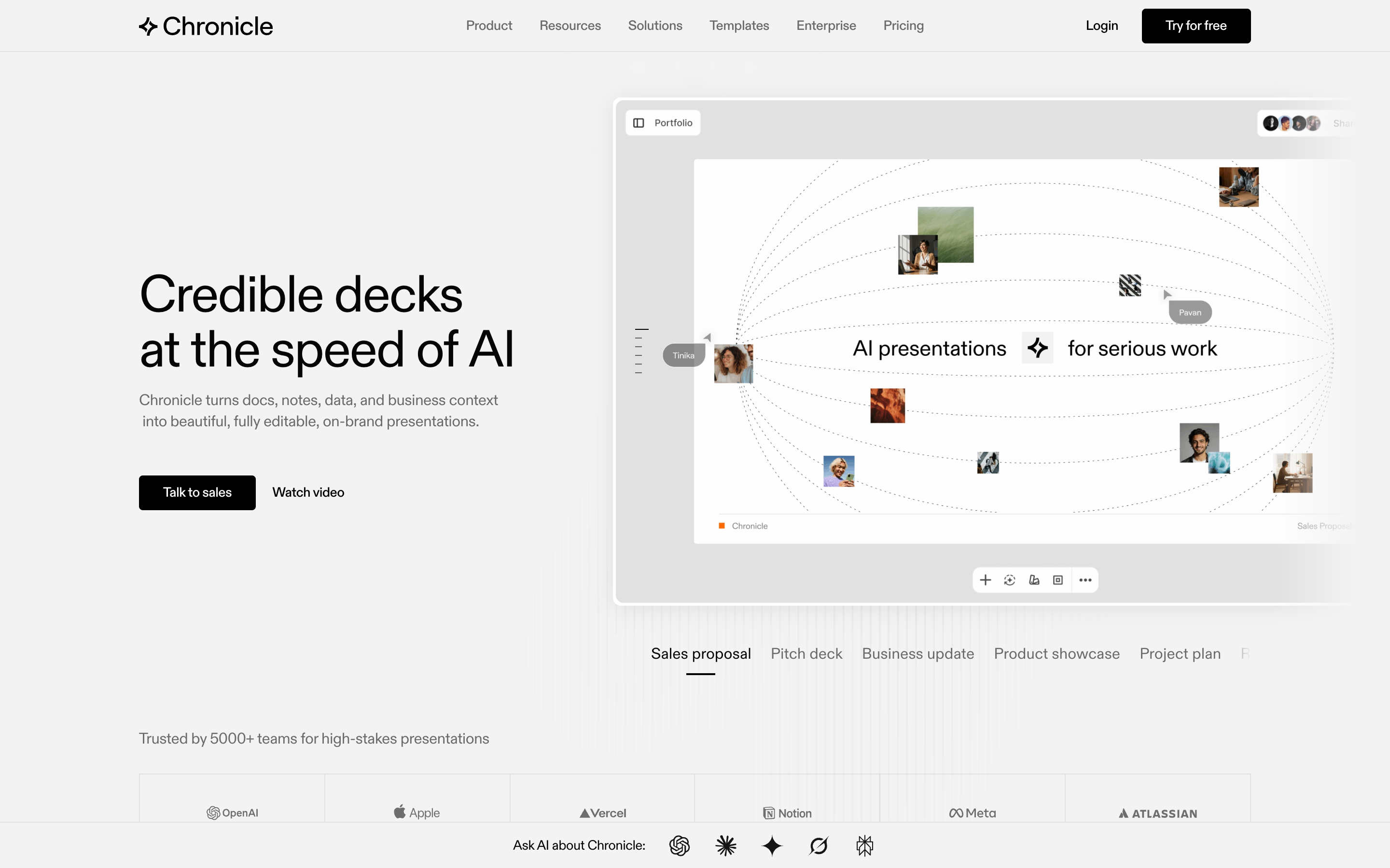 Chronicle website screenshot