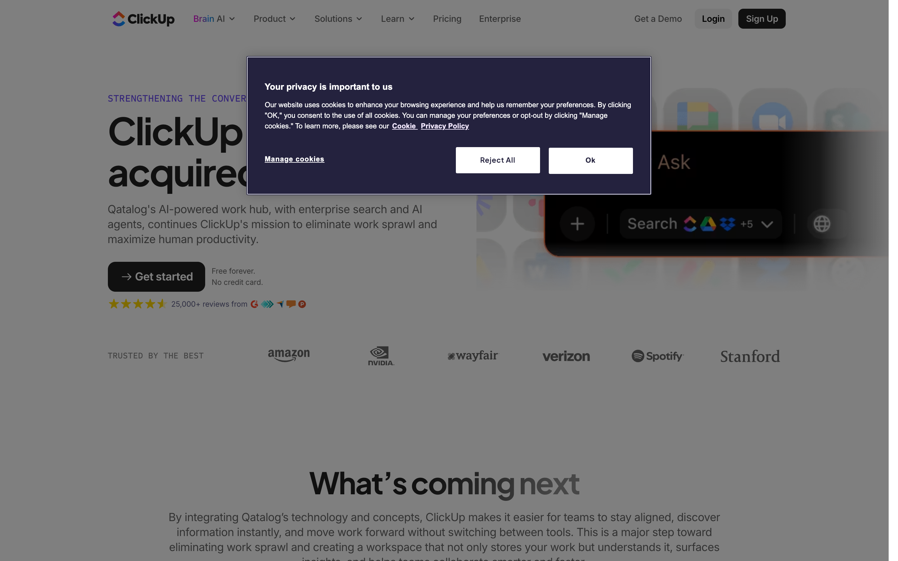 Qatalog website screenshot