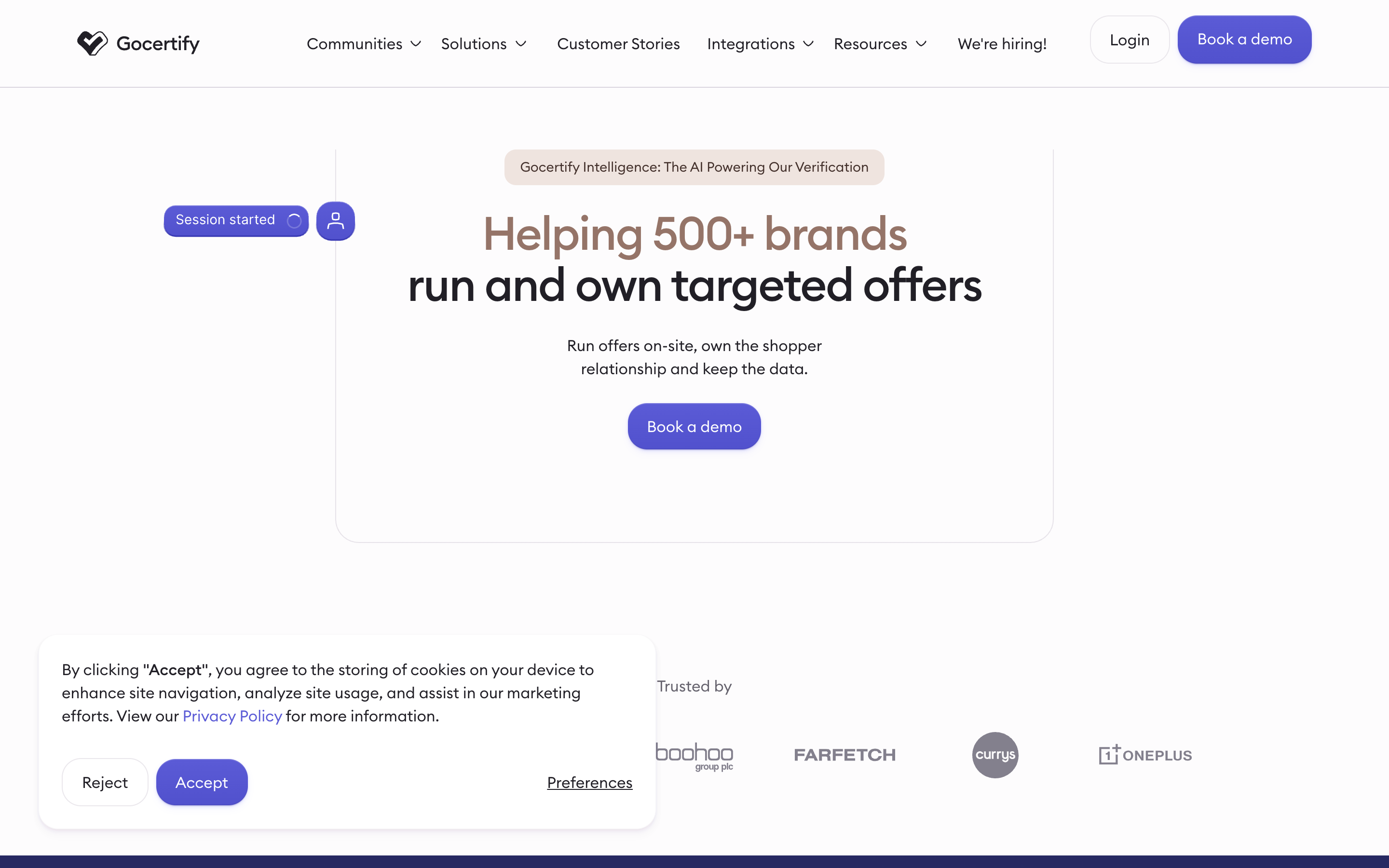 GoCertify website screenshot