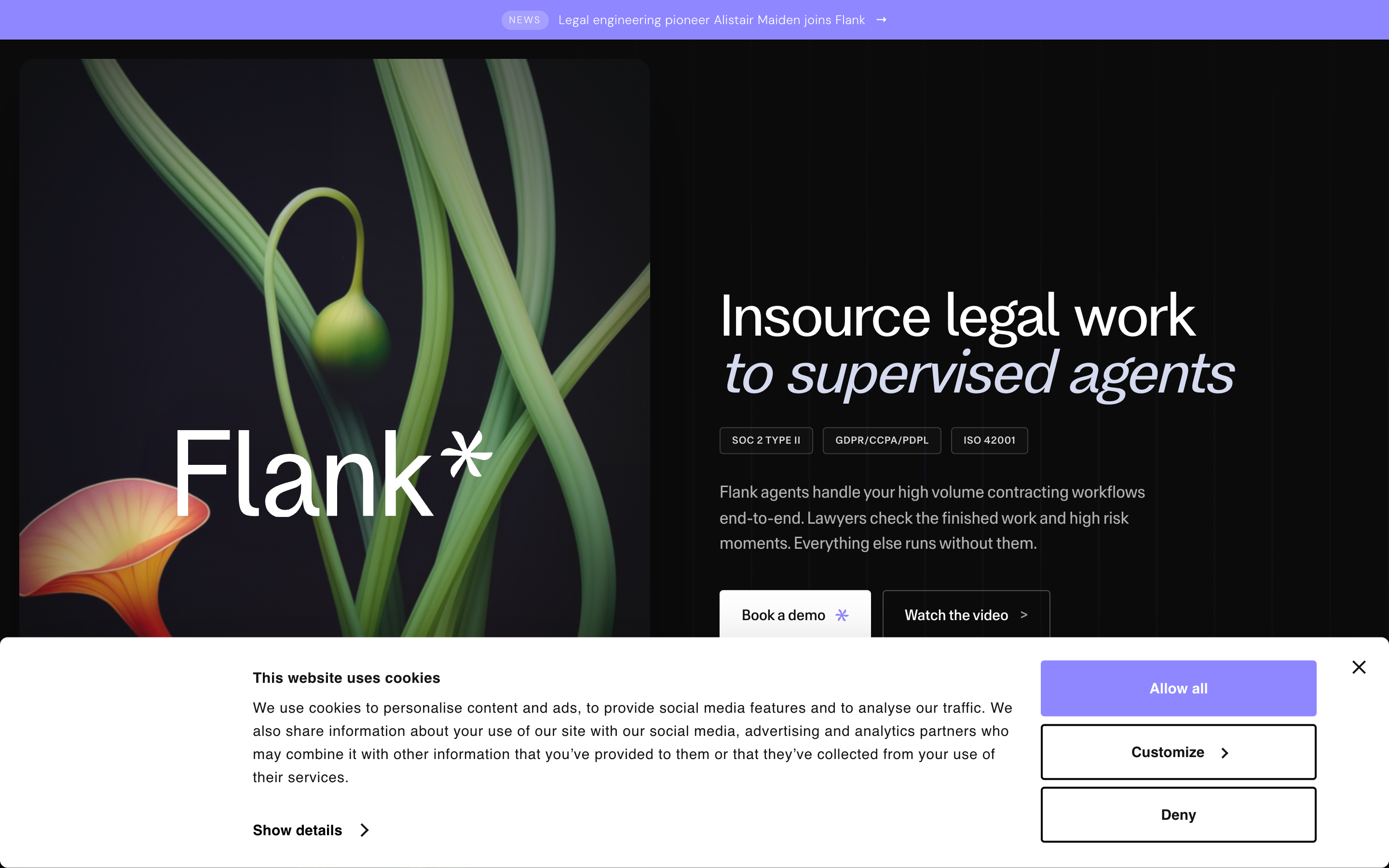 Flank website screenshot