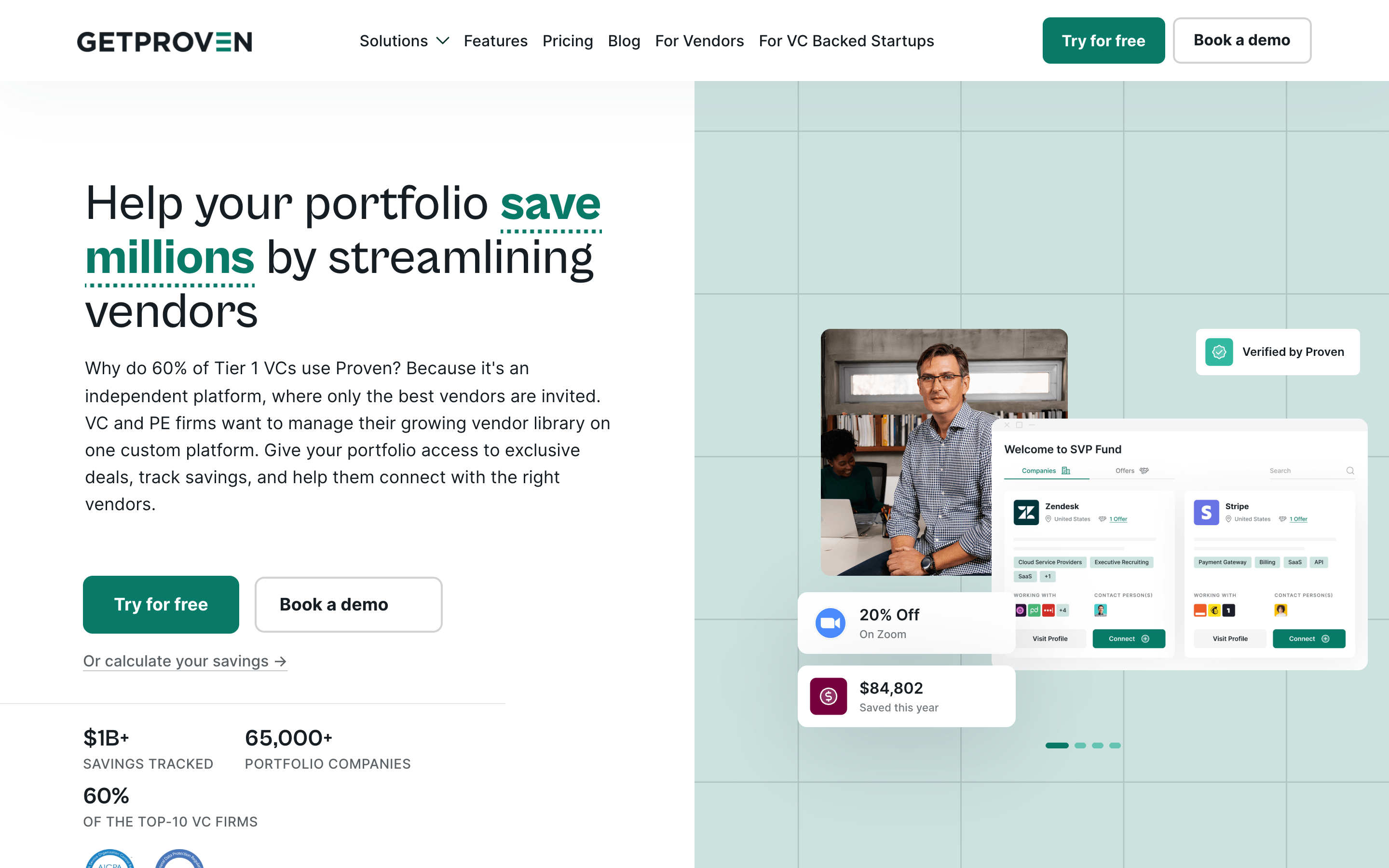 Getproven website screenshot