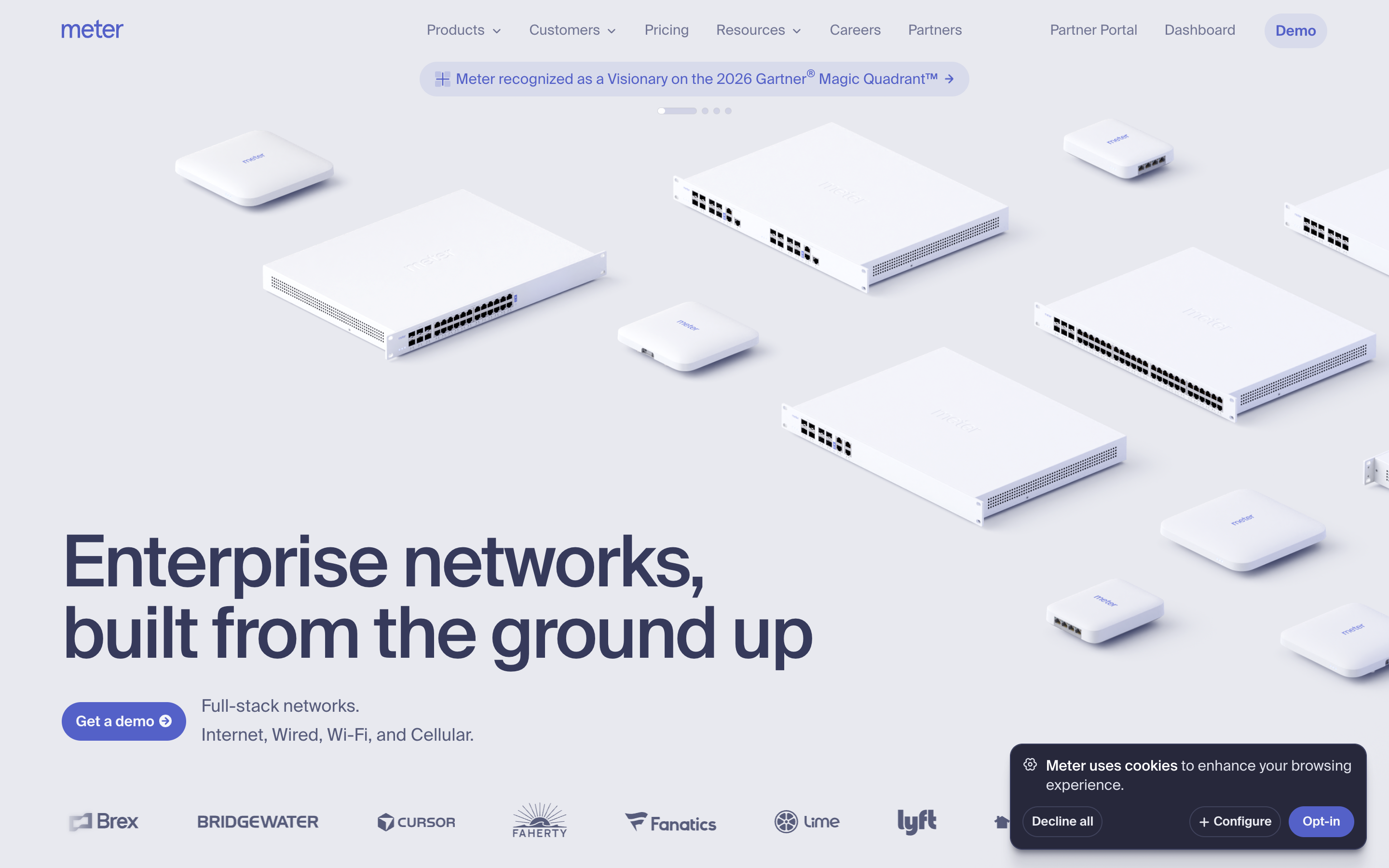Meter website screenshot