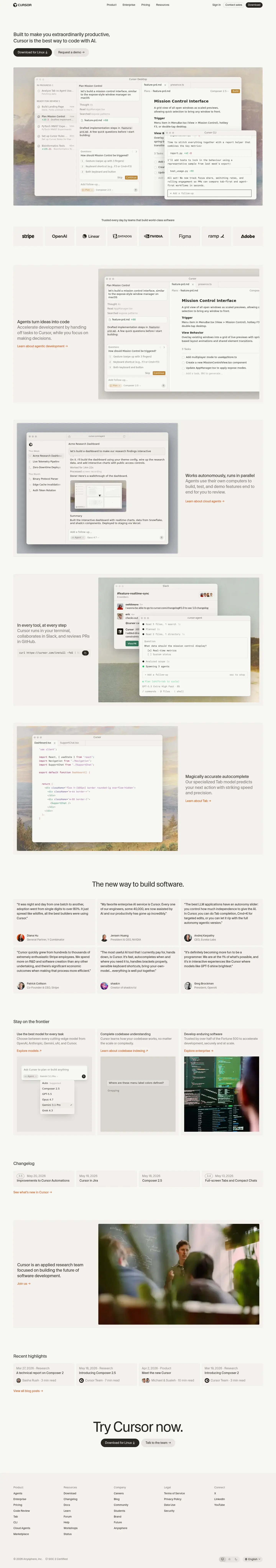 Cursor desktop screenshot