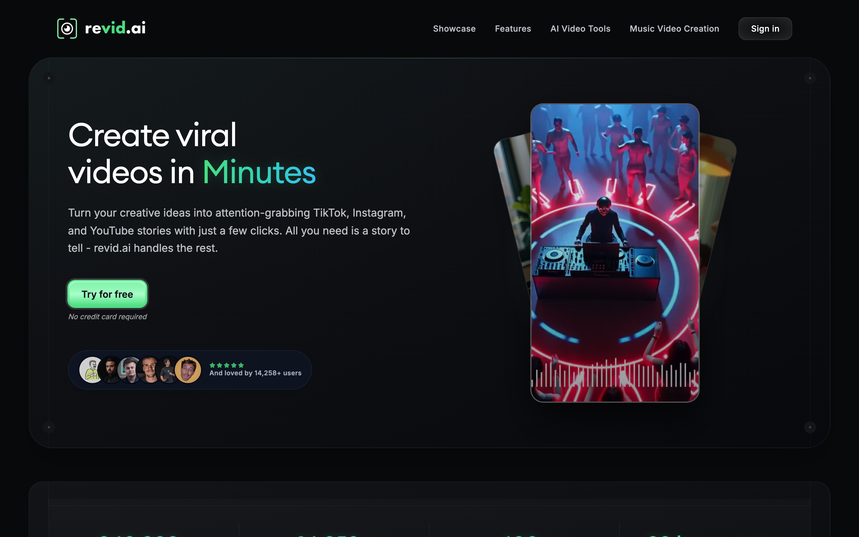 Revid website screenshot