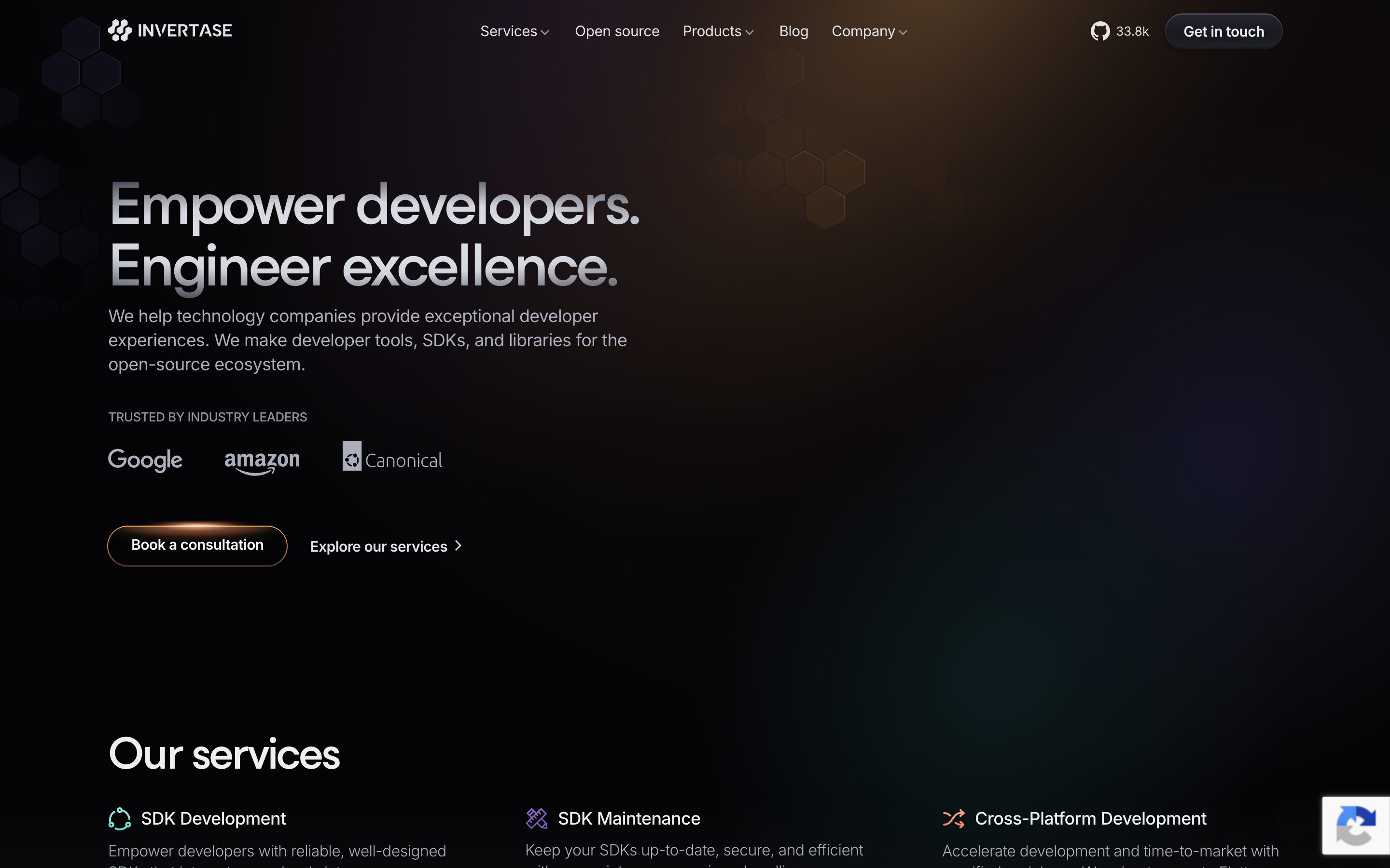 Inversitase website screenshot