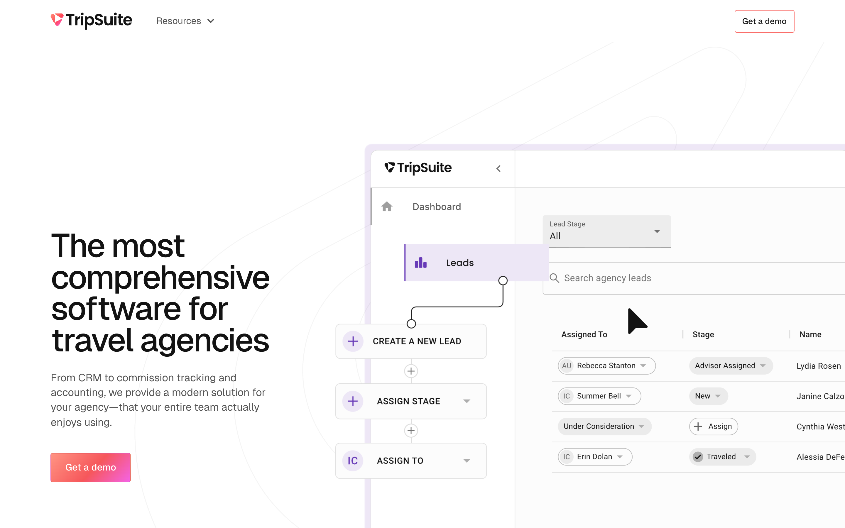 Tripsuite website screenshot