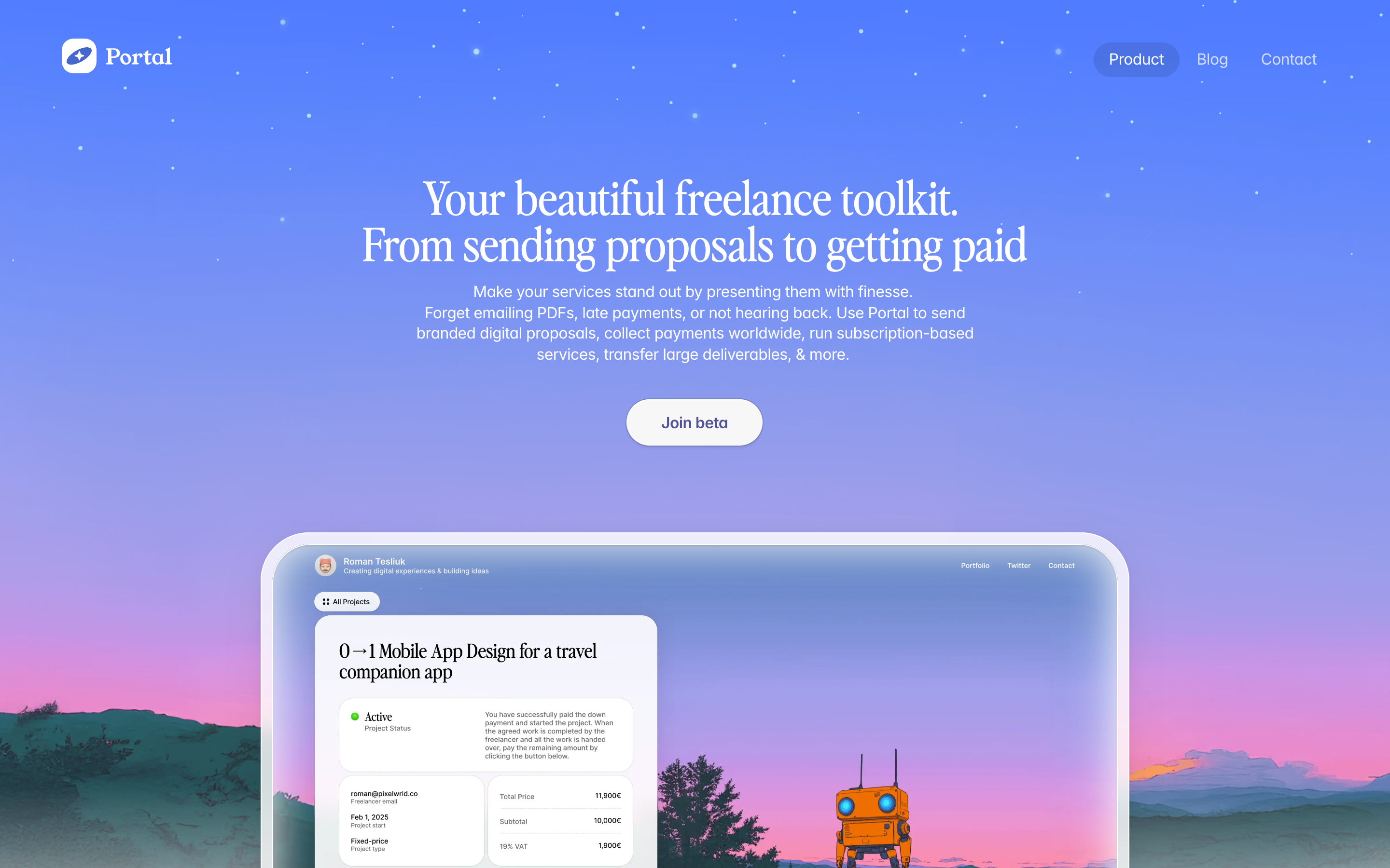 Useportal website screenshot