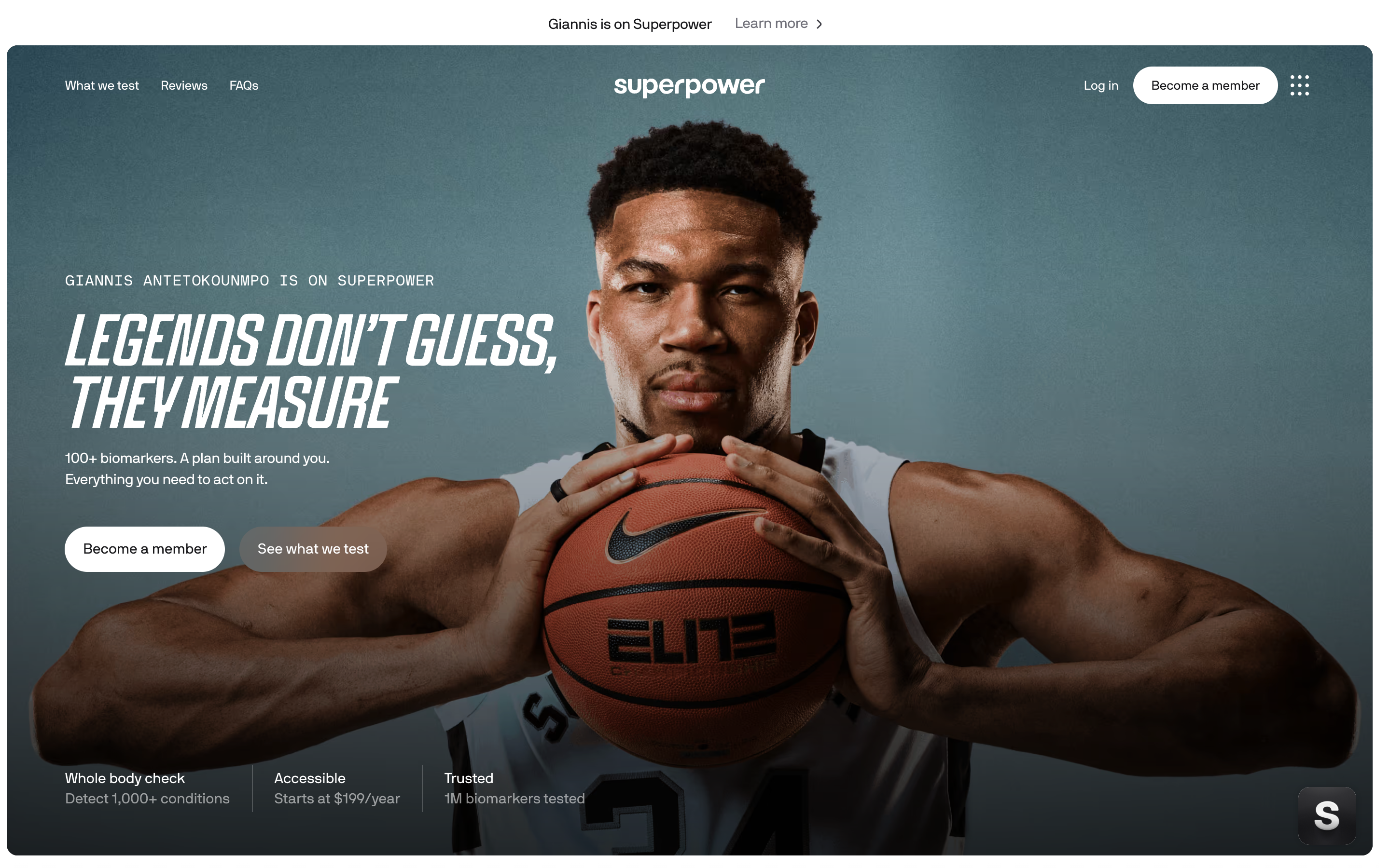 Superpower website screenshot
