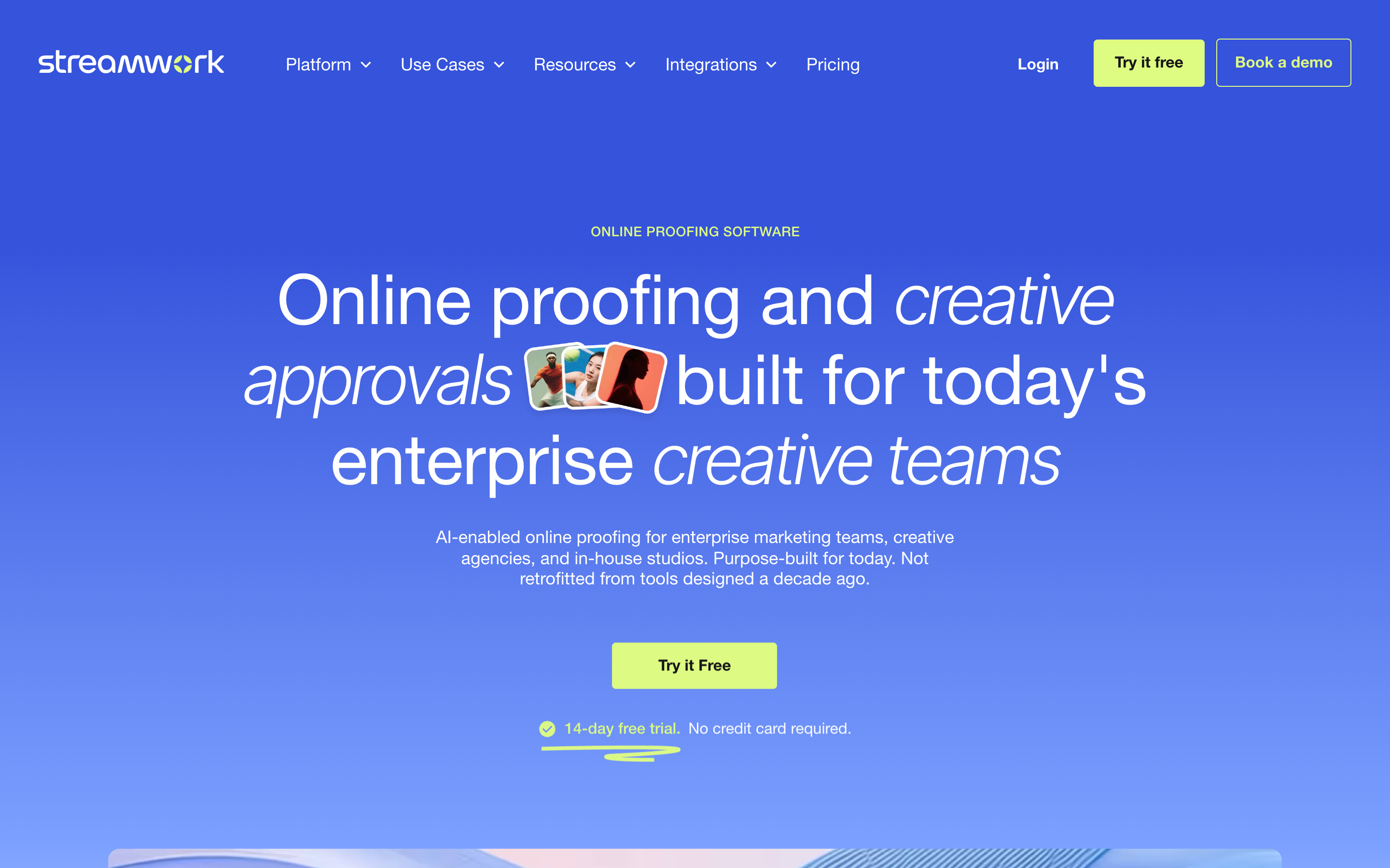 Streamwork website screenshot