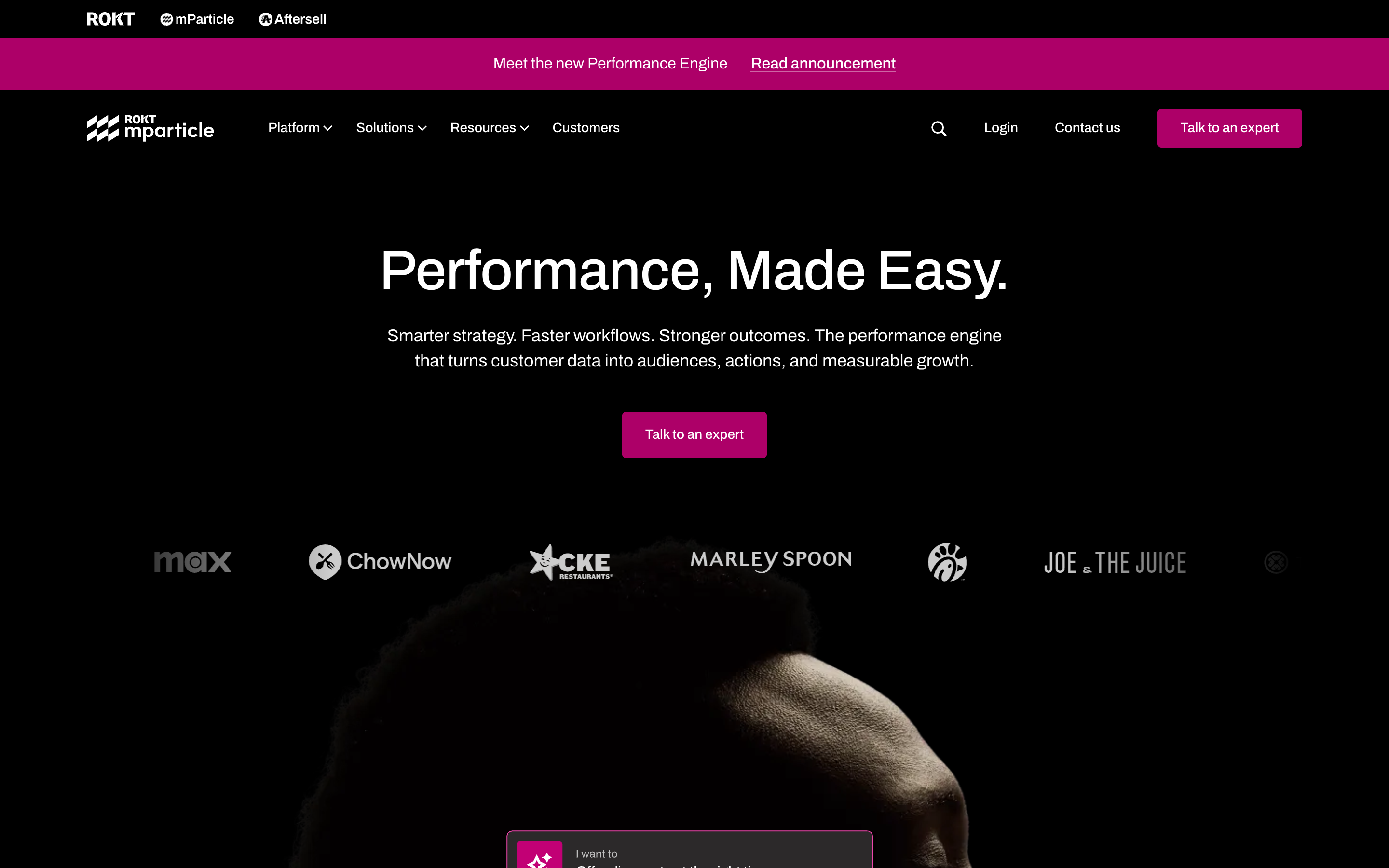 Mparticle website screenshot