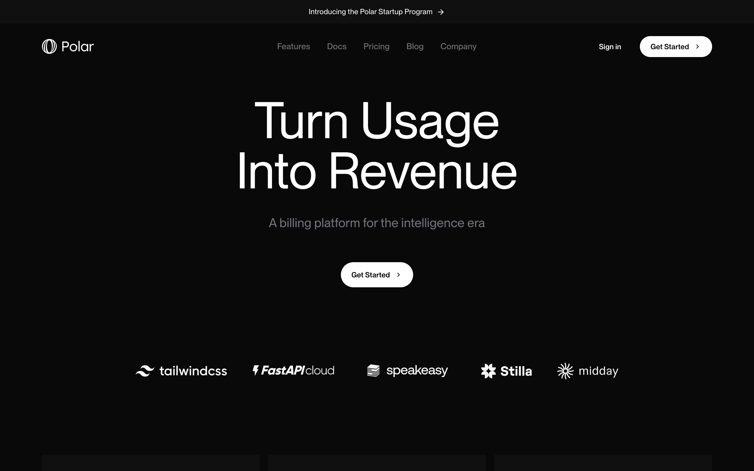 Polar website screenshot