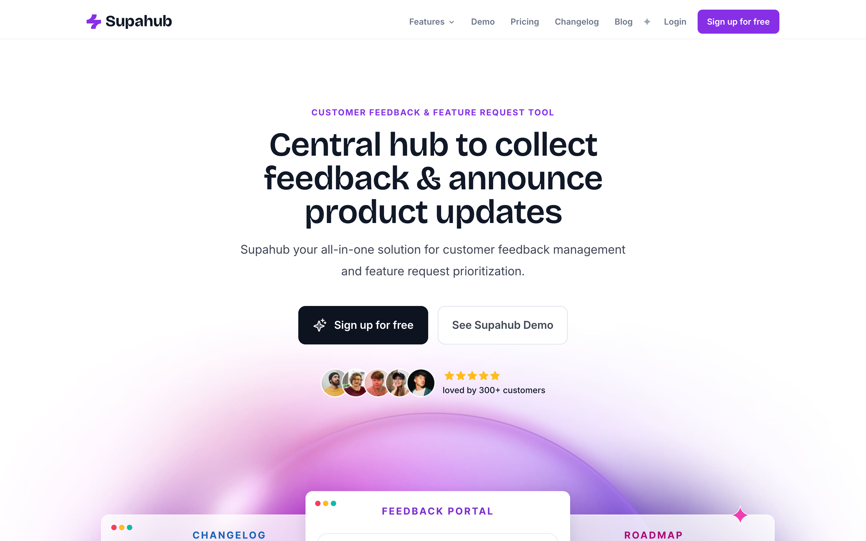 Supahub website screenshot