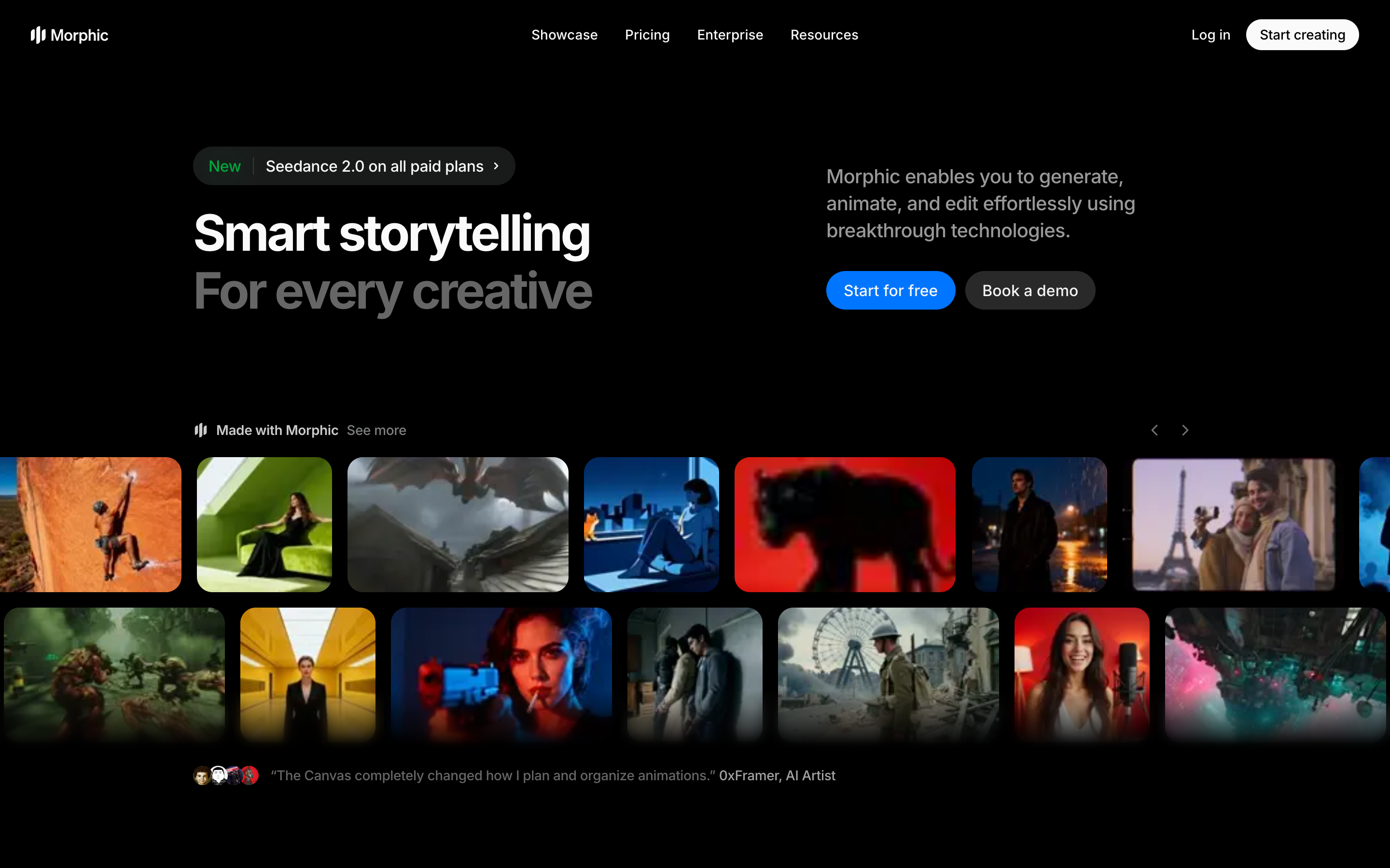 Morphic website screenshot