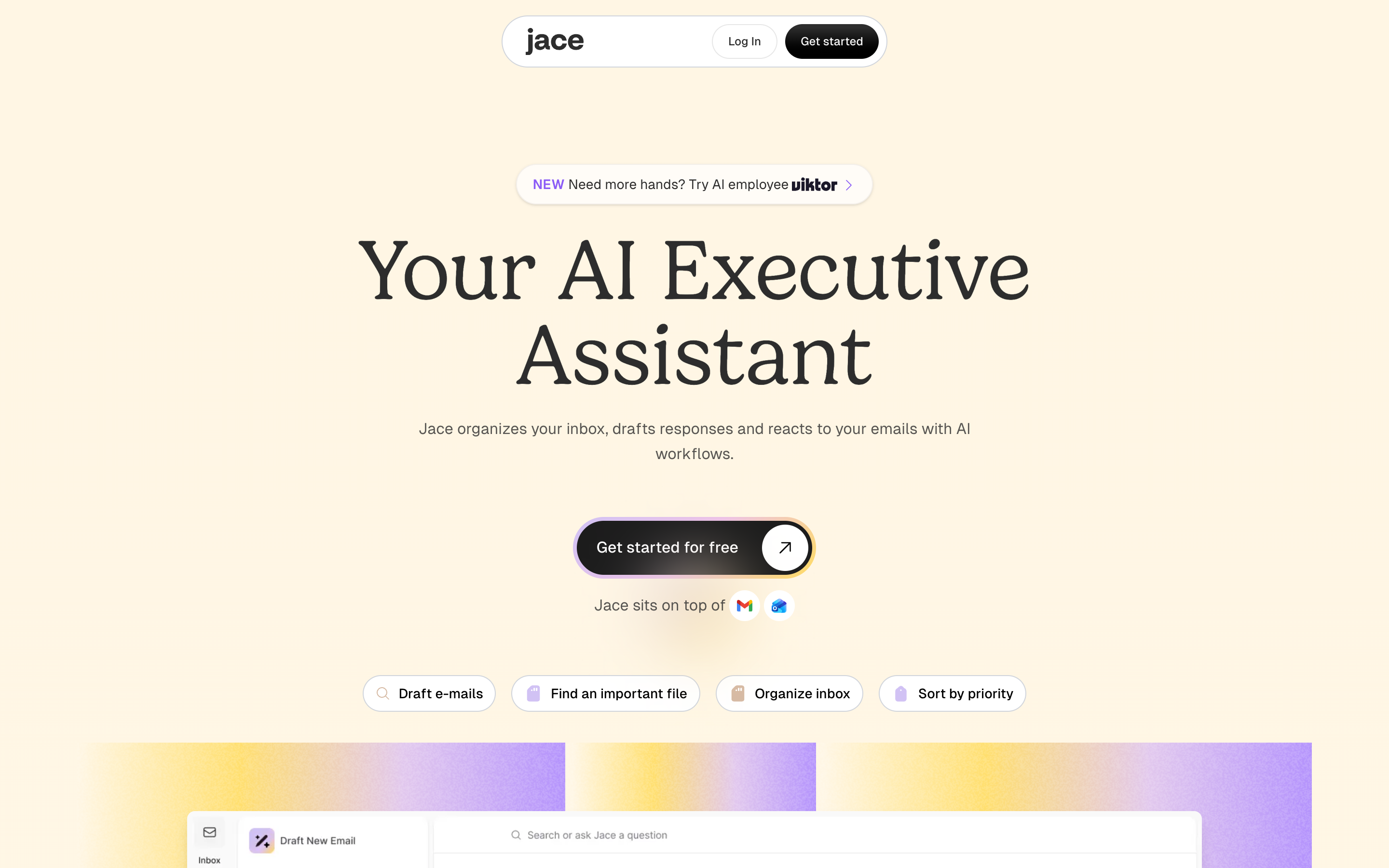 Jace website screenshot