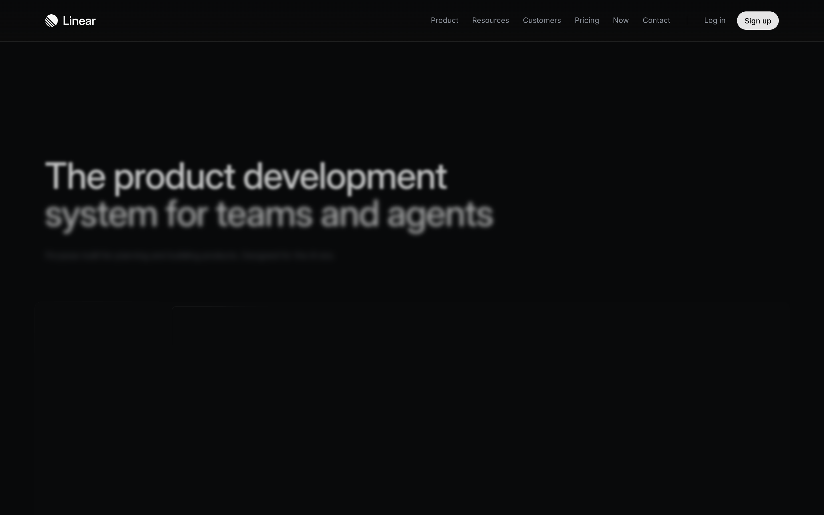 Linear website screenshot