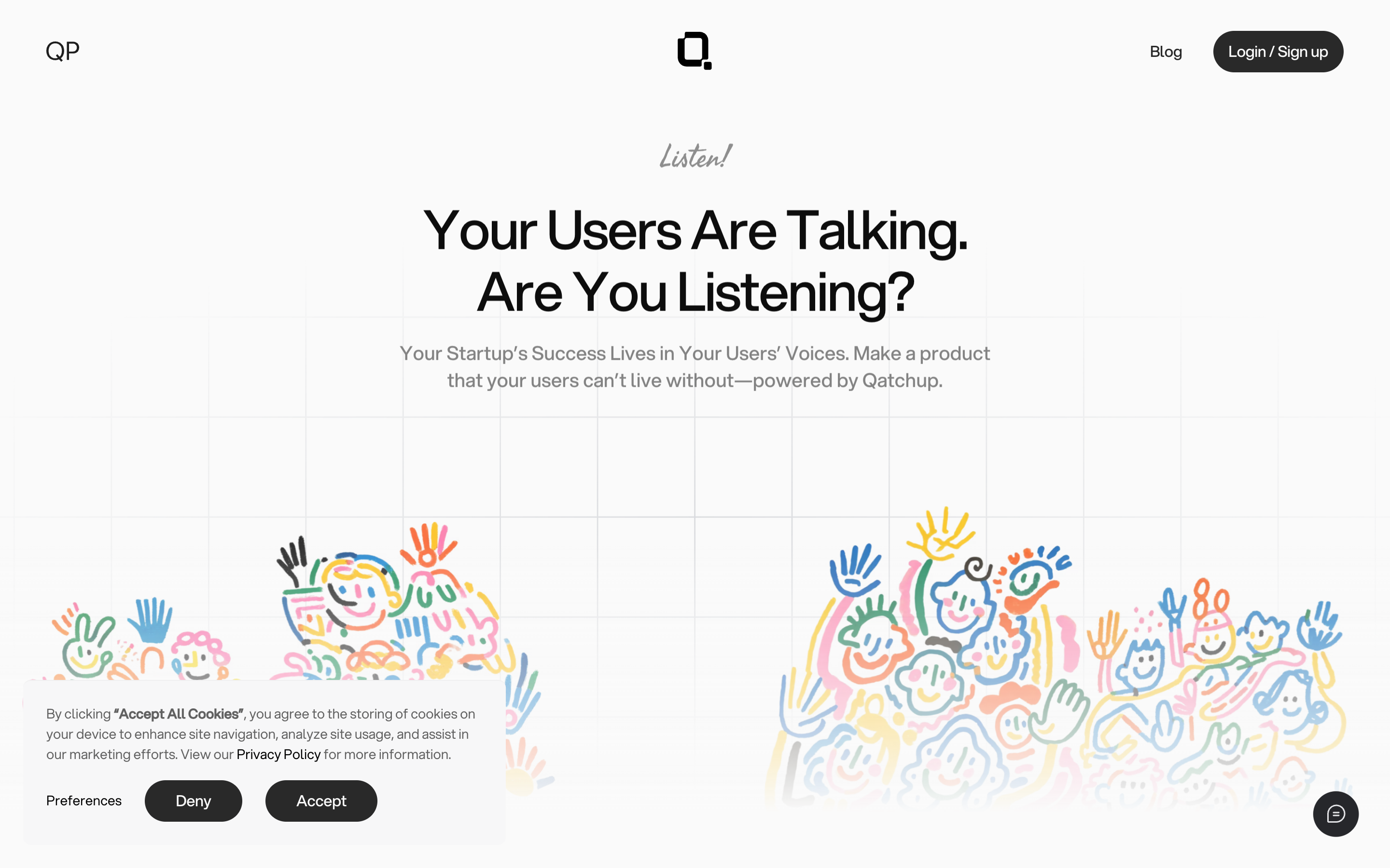 Qatchup website screenshot