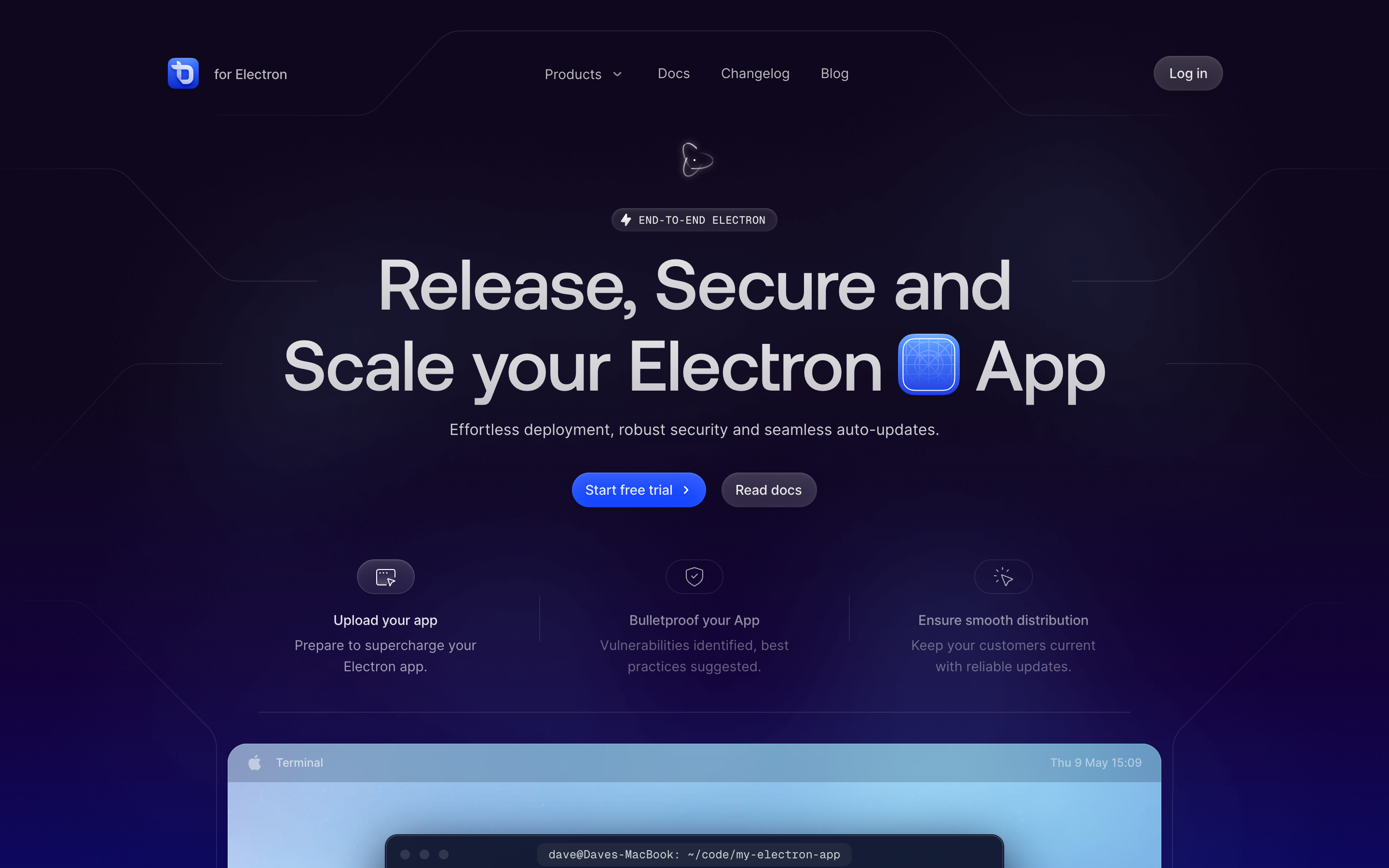 Todesktop website screenshot