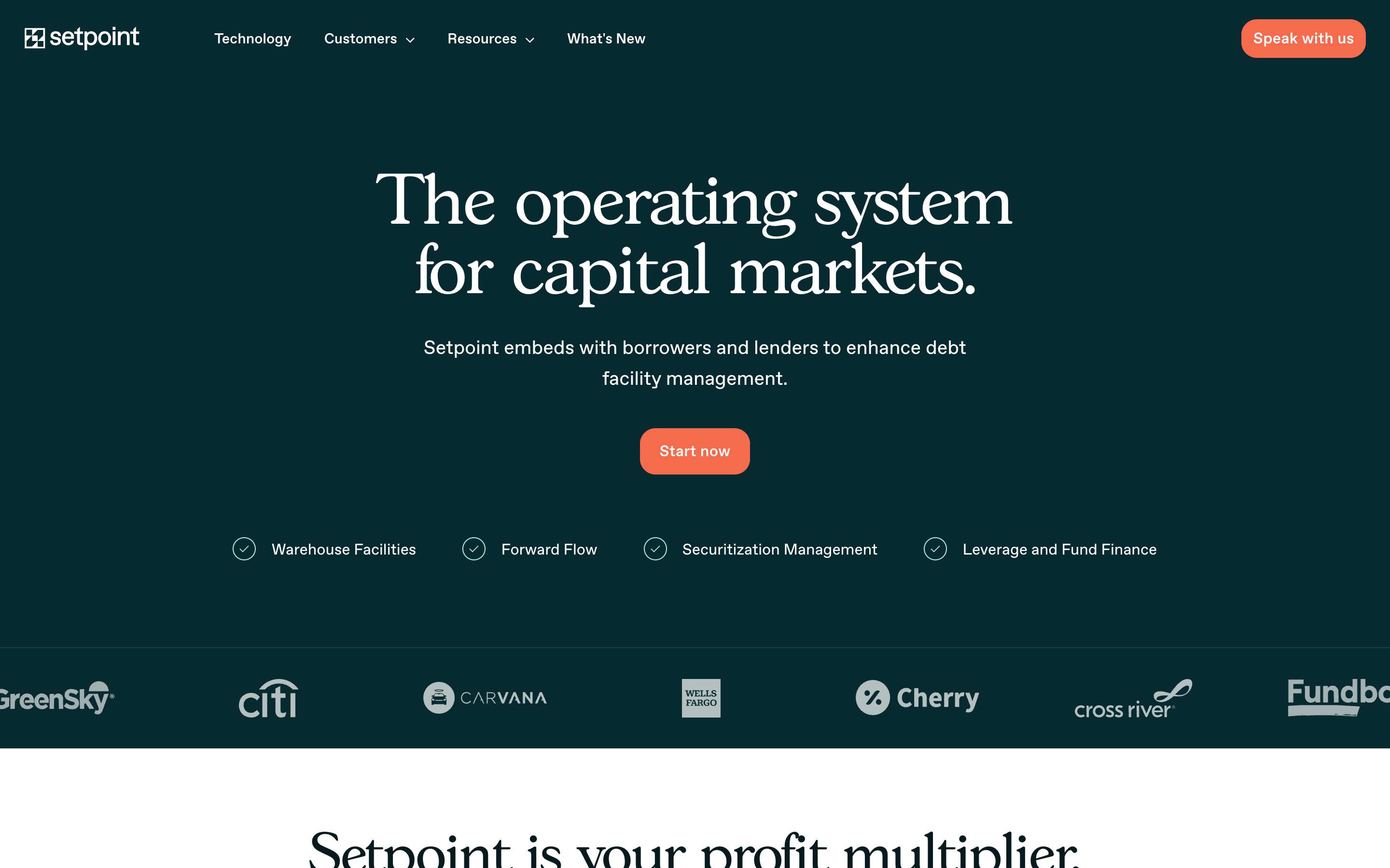 Setpoint website screenshot
