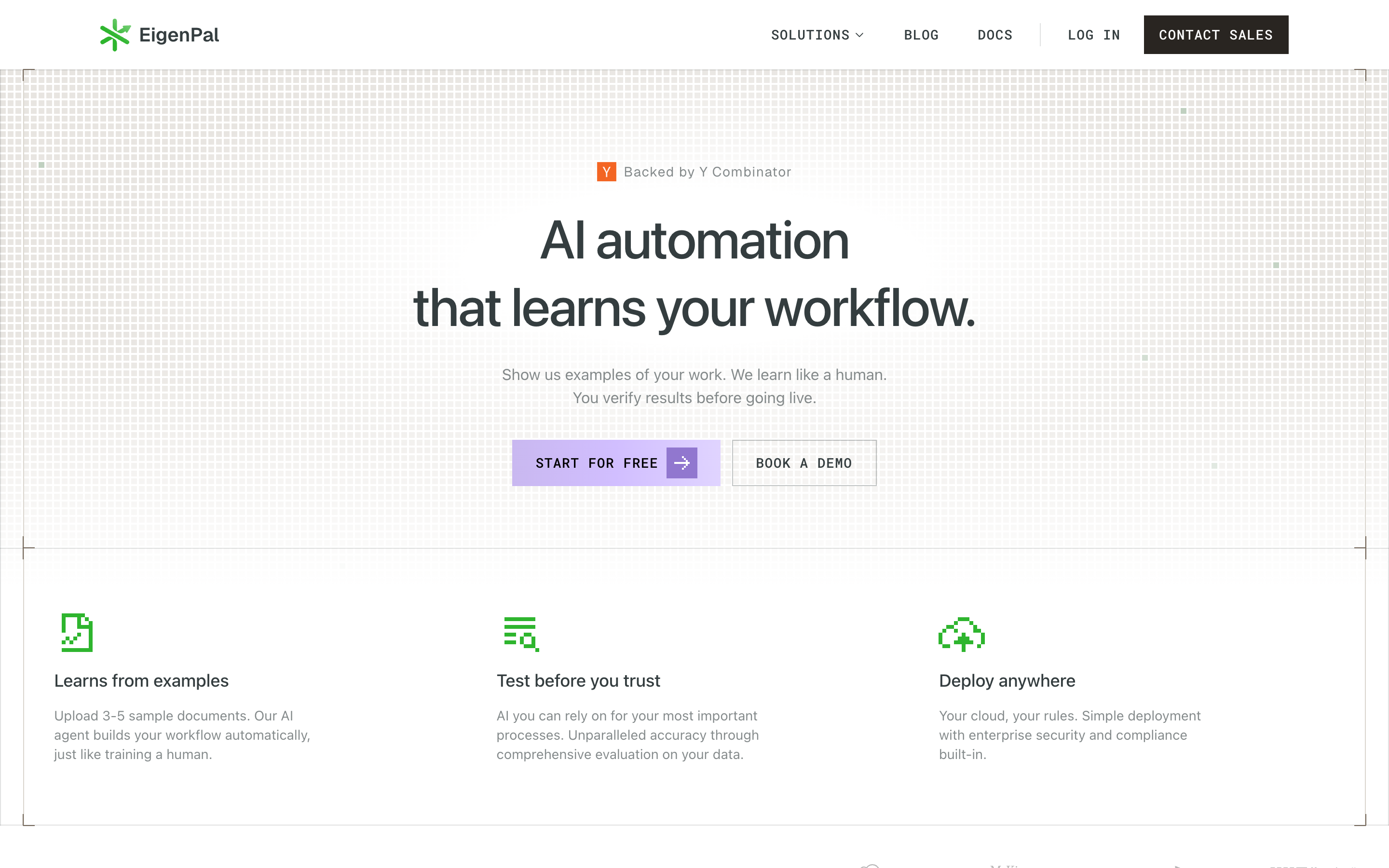 Eigenpal website screenshot