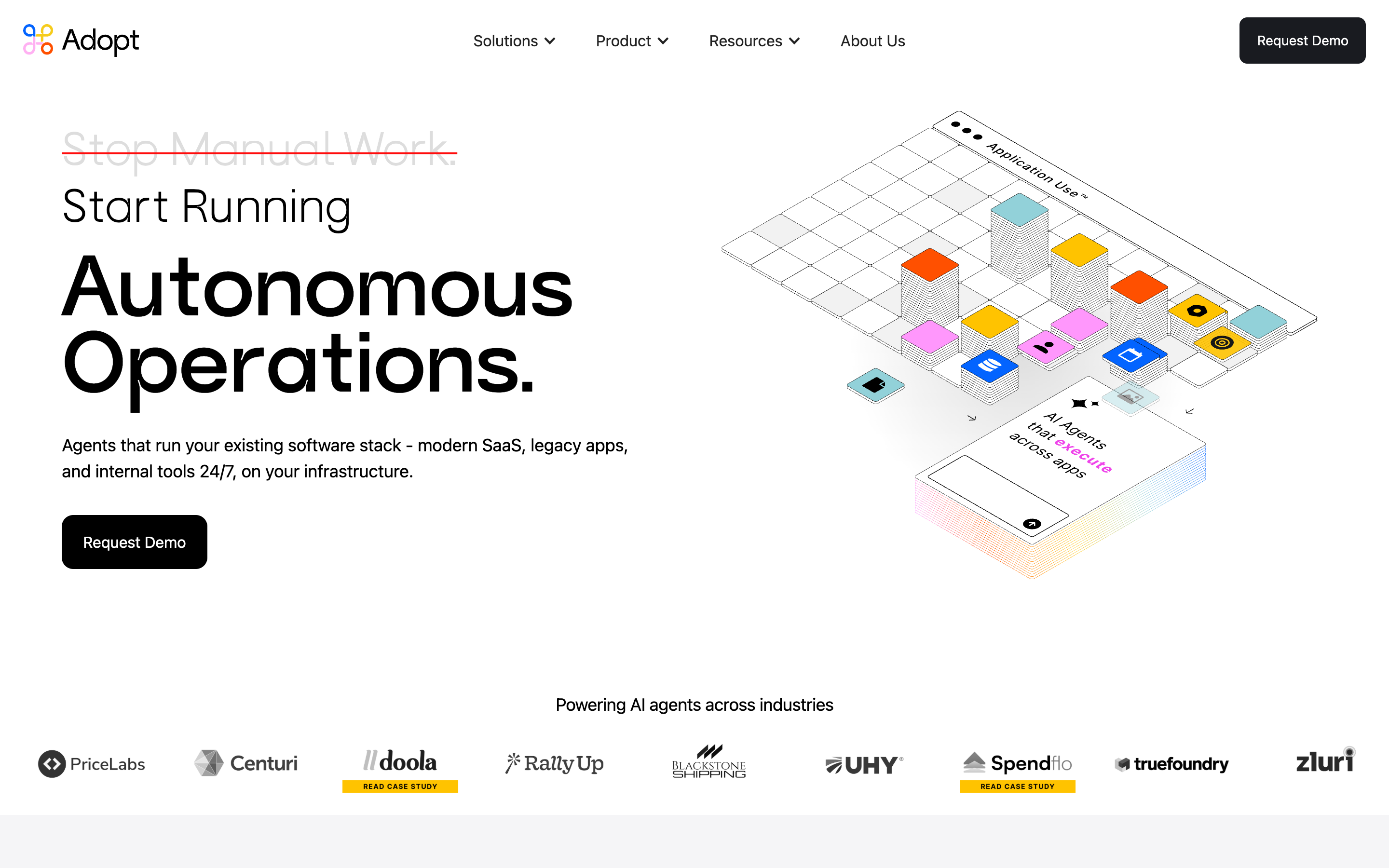Adopt AI website screenshot