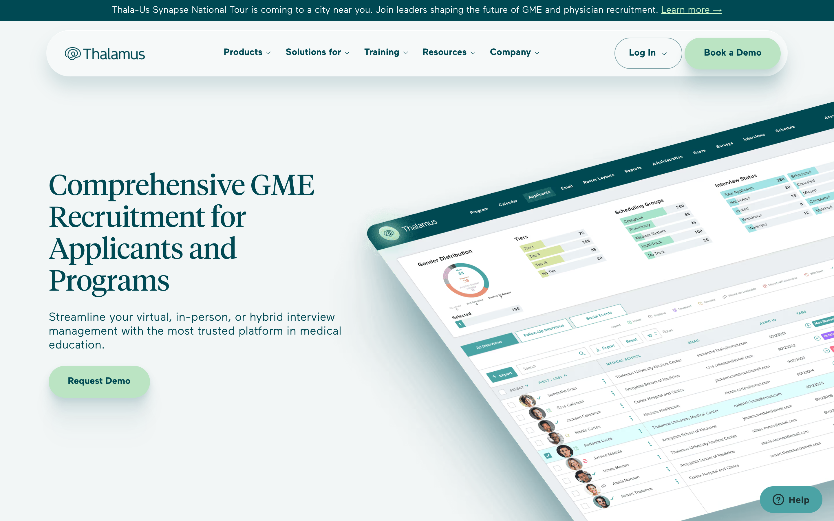 Thalamusgme website screenshot