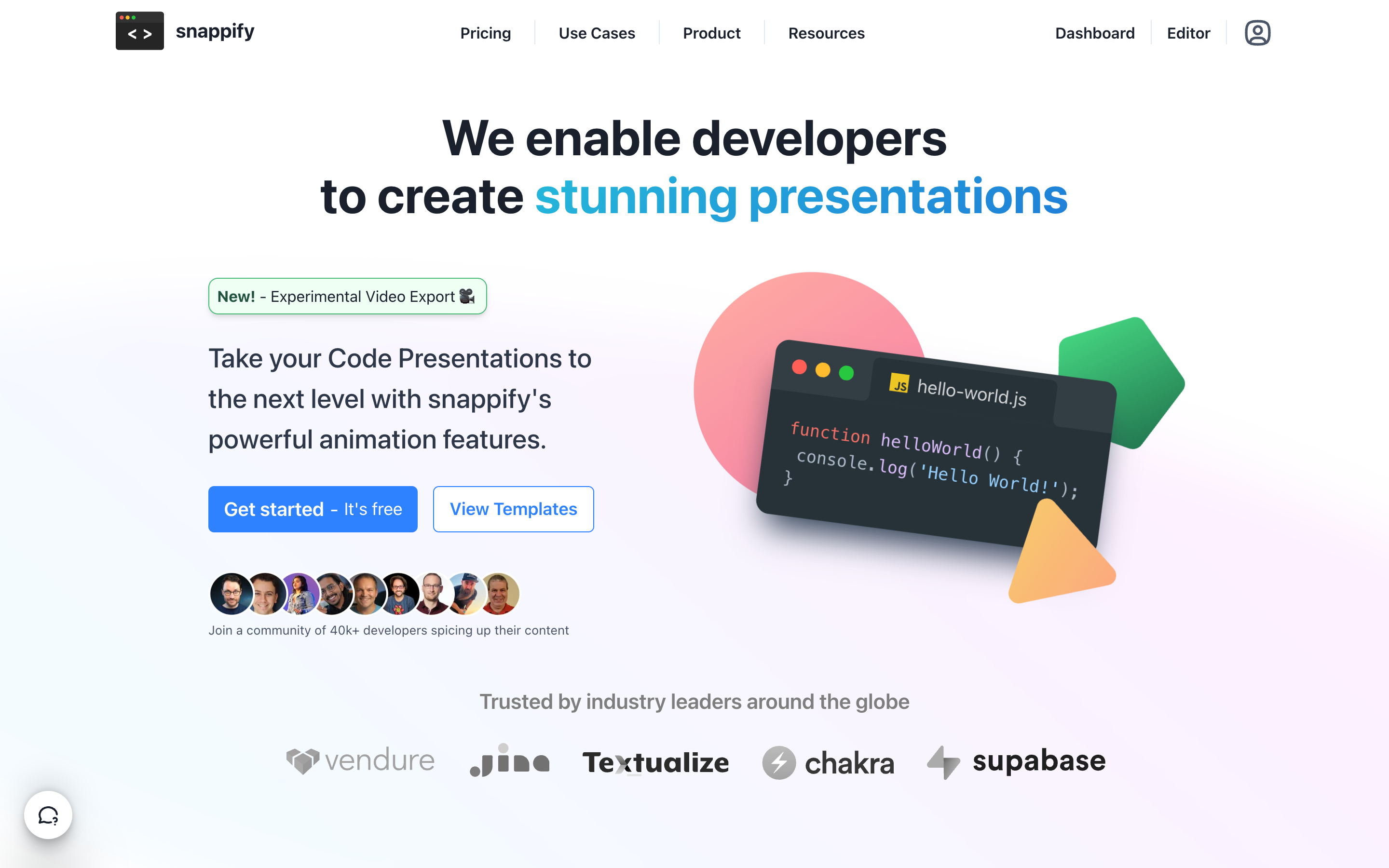 Snappify website screenshot