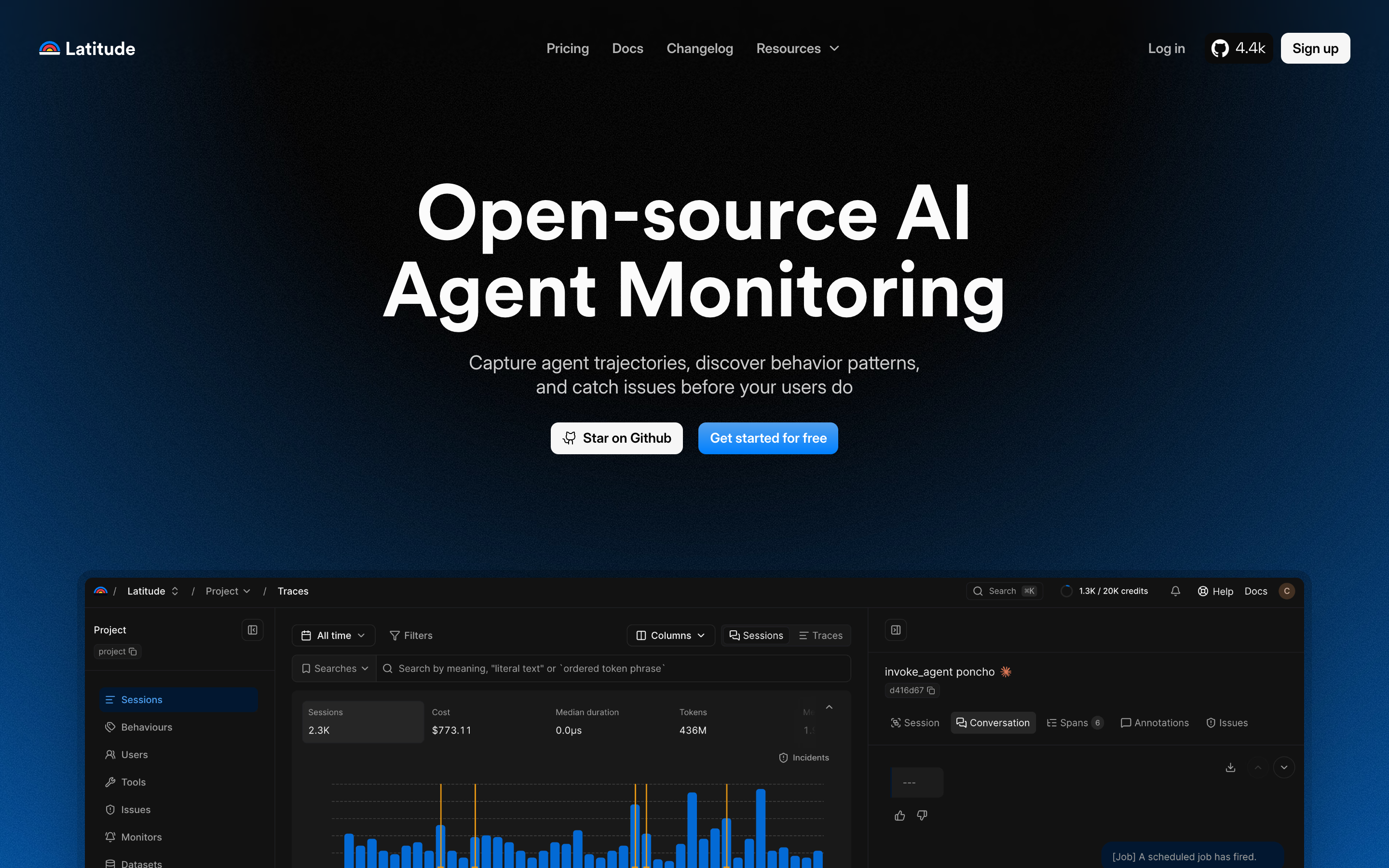 Latitude website screenshot