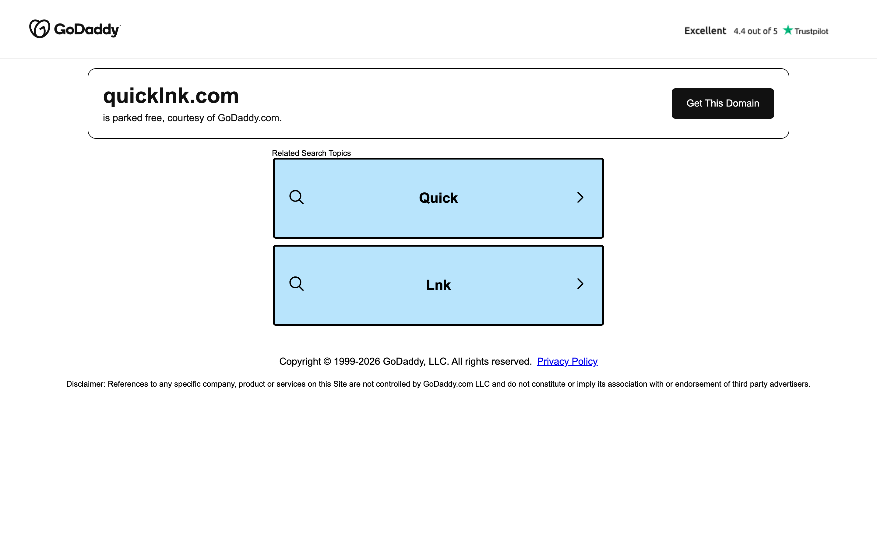 Quicklnk desktop screenshot